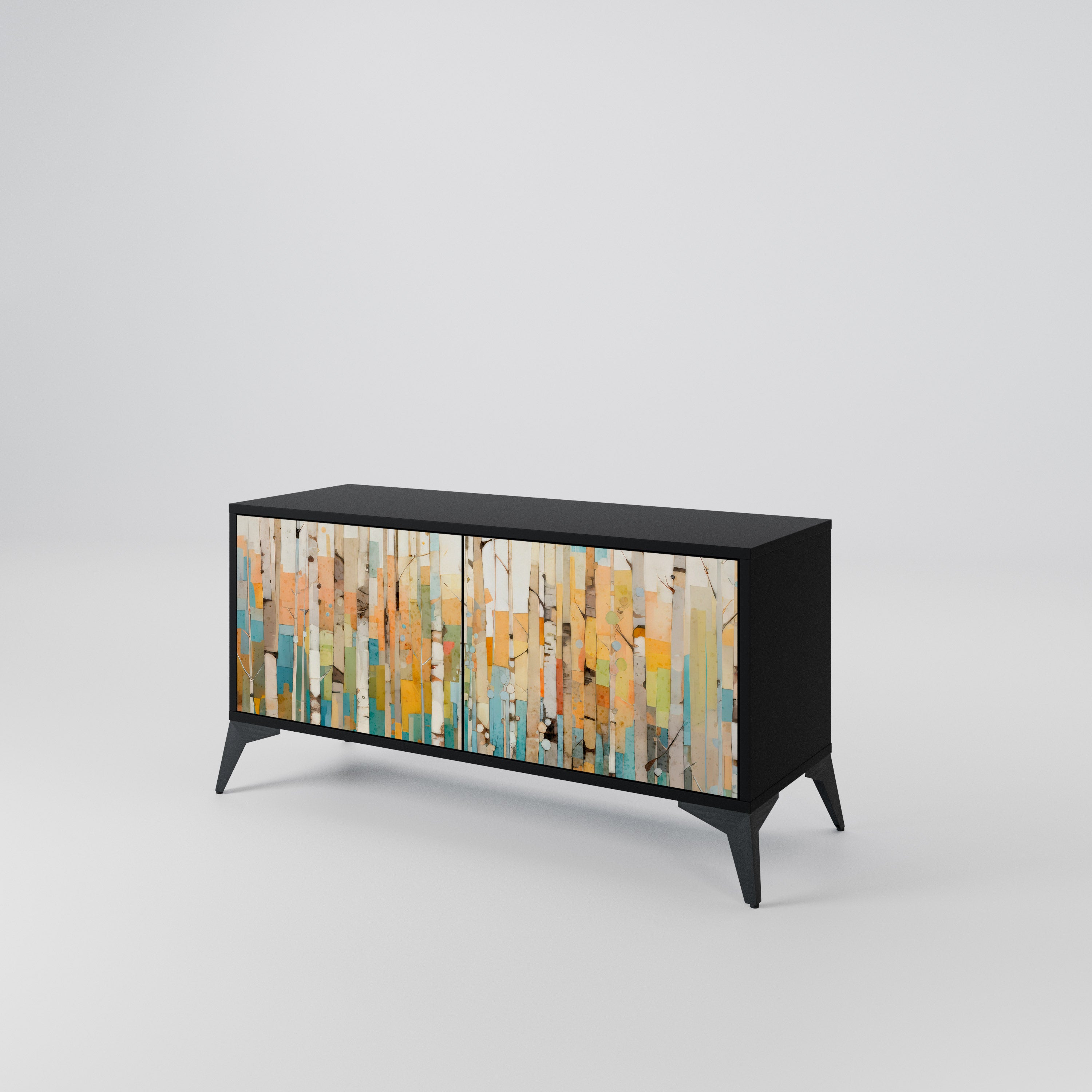 BIRCH KALEIDOSCOPE Compact 2-Door TV Cabinet