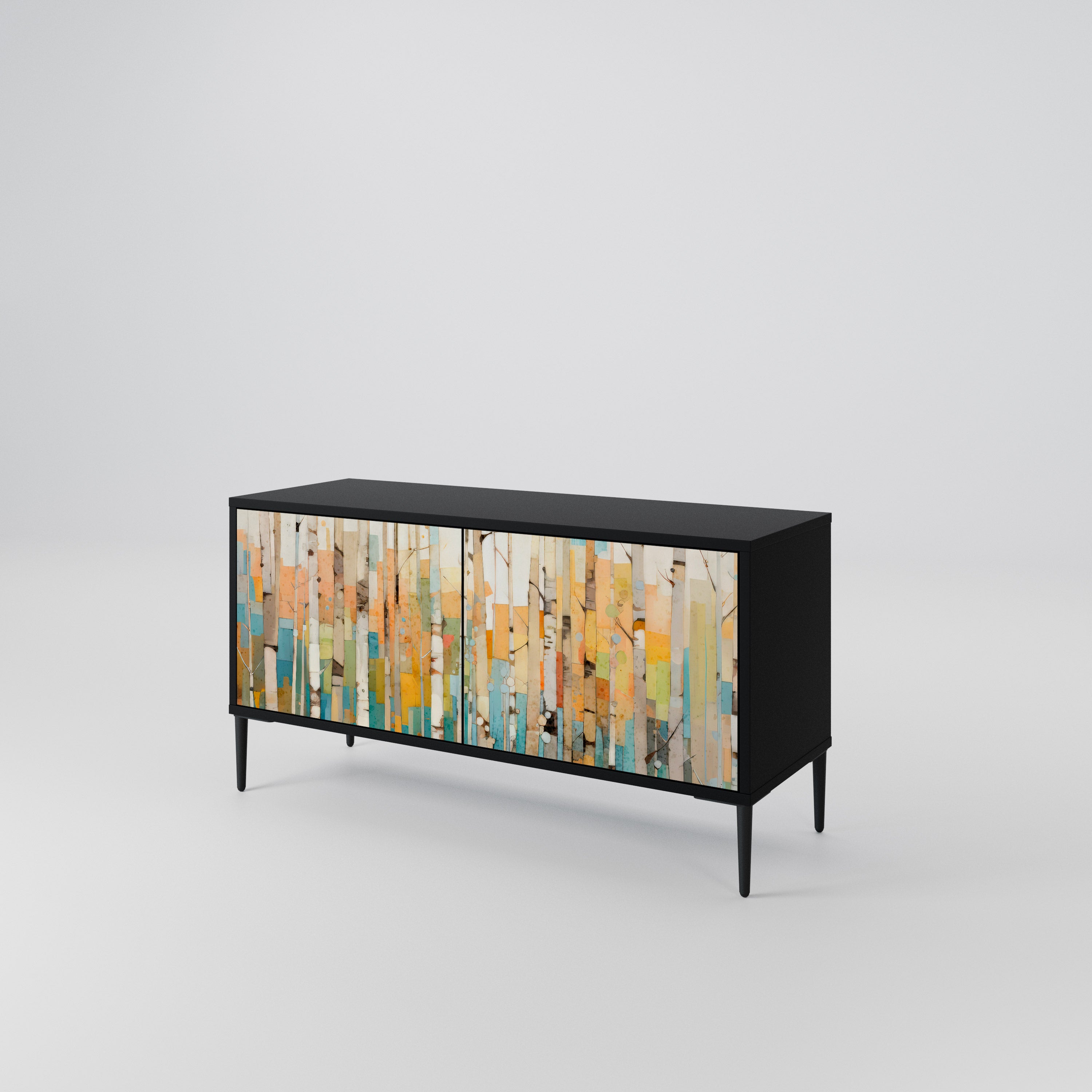 BIRCH KALEIDOSCOPE Compact 2-Door TV Cabinet