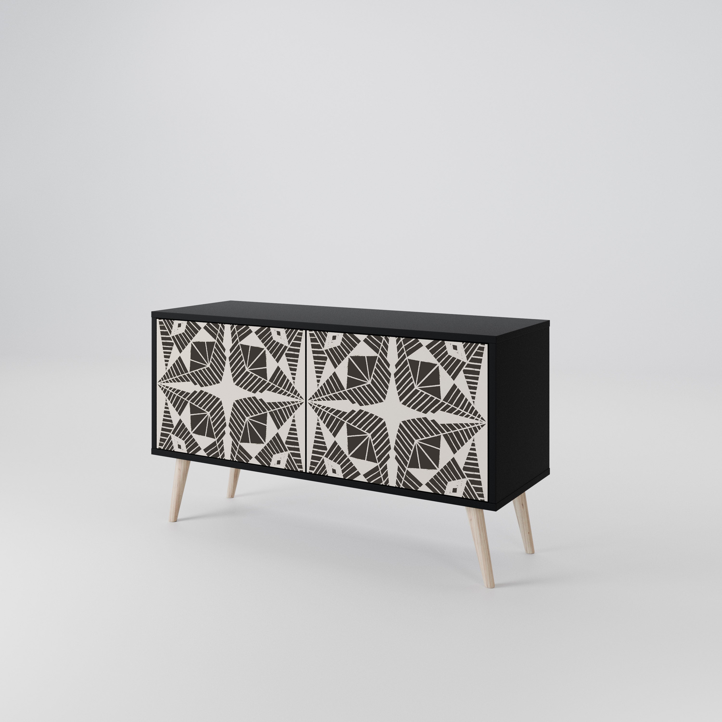 MONOCHROME NEXUS Compact 2-Door TV Cabinet