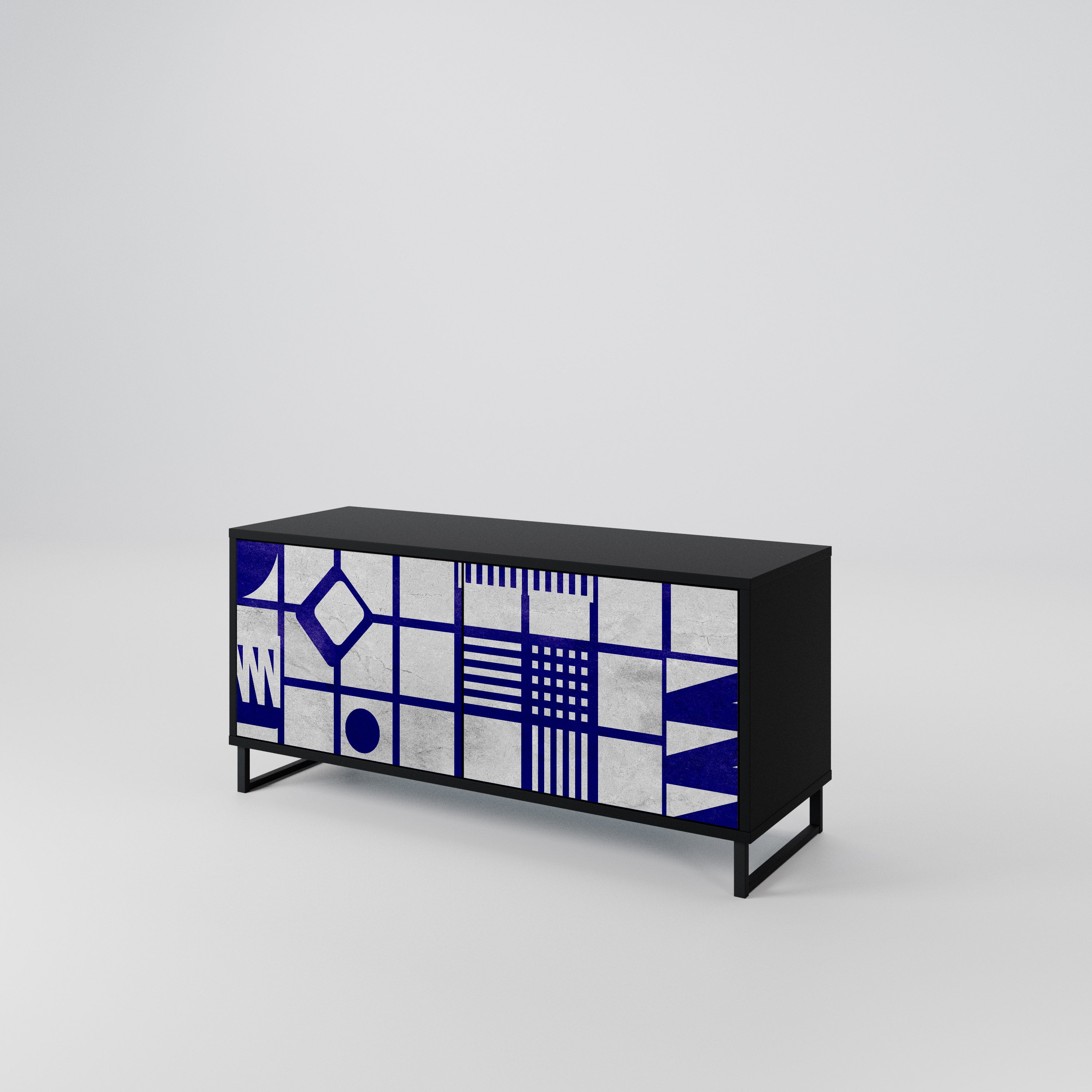 THE RIGHT PLACES Compact 2-Door TV Cabinet