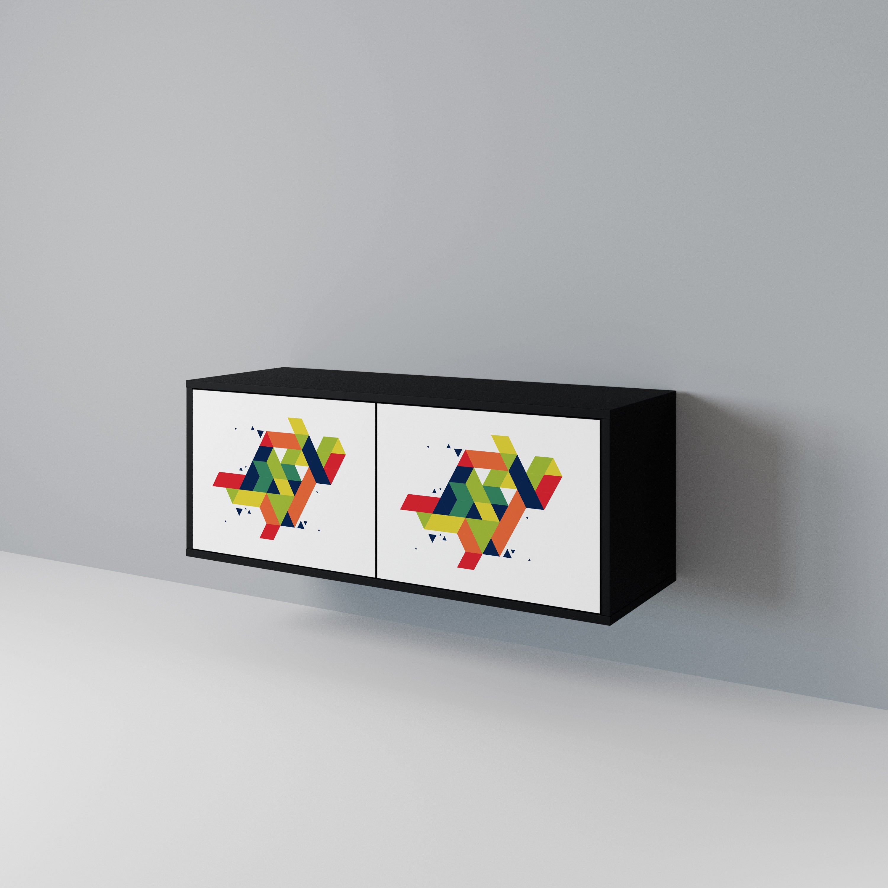 FUTURE SIGN Compact 2-Door TV Cabinet