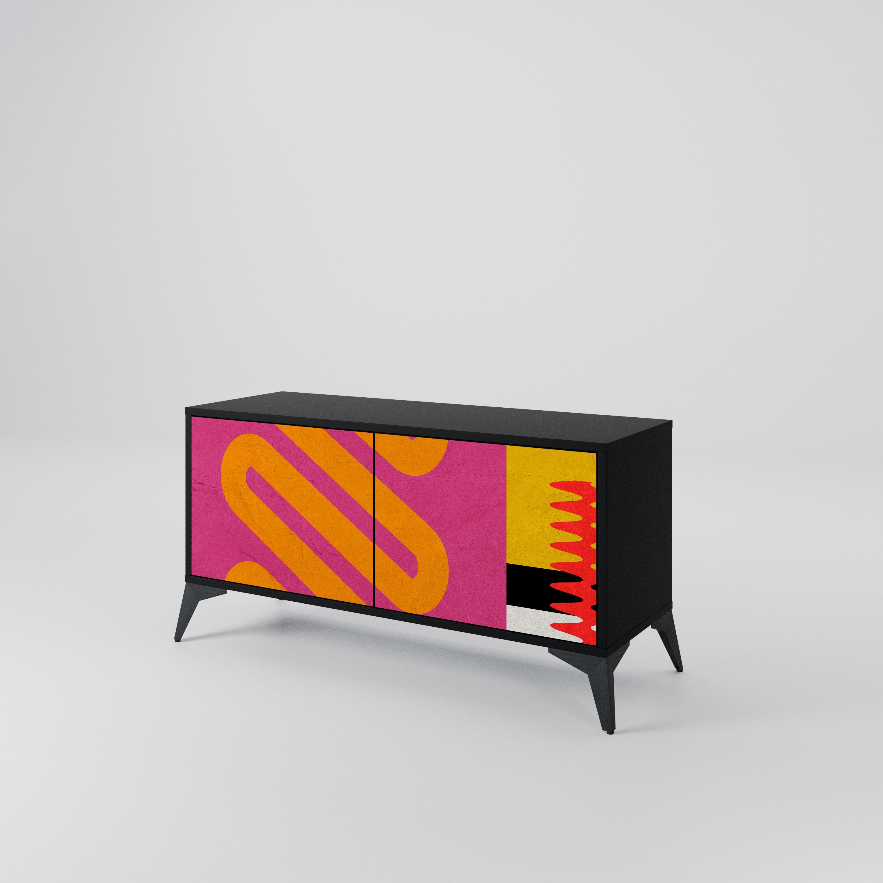 VIVID ART Compact 2-Door TV Cabinet