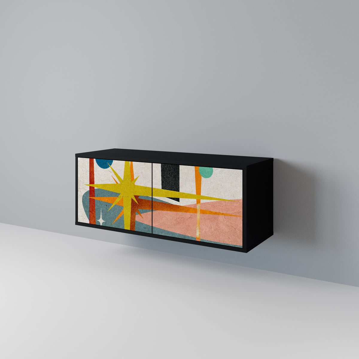 INTERSTELLAR VIBES Kompaktní dvoudveřový TV stolek