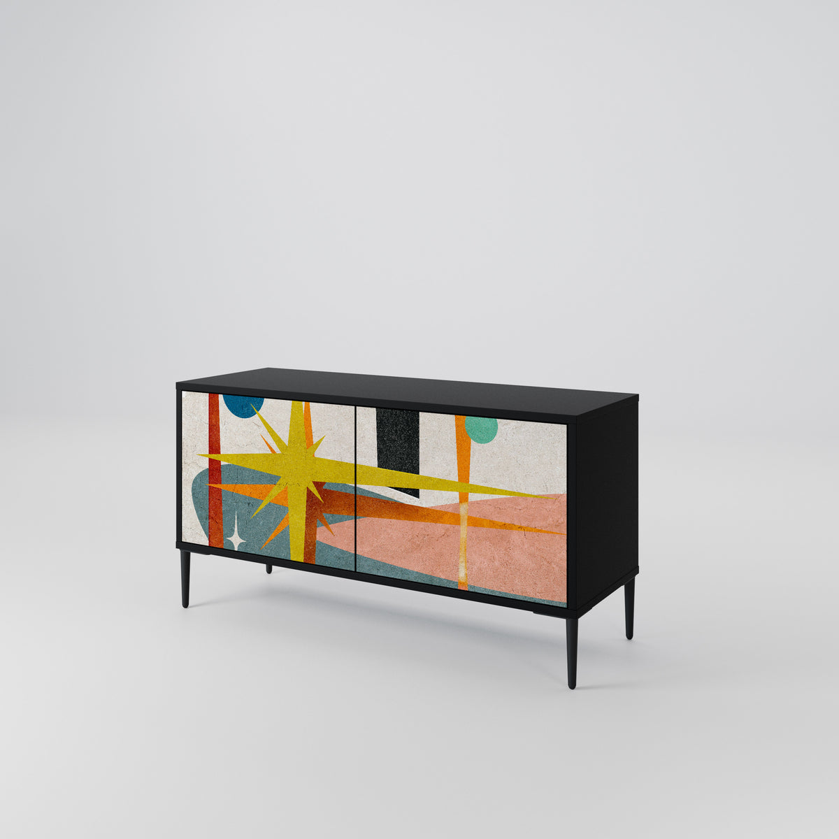 INTERSTELLAR VIBES Kompaktní dvoudveřový TV stolek