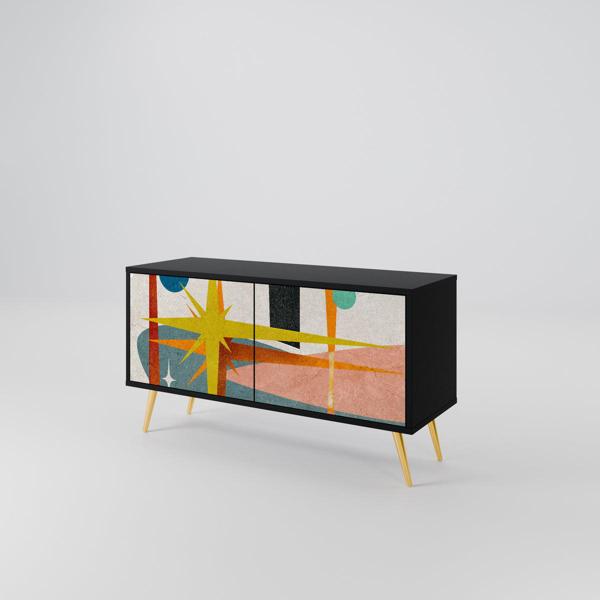 INTERSTELLAR VIBES Kompaktní dvoudveřový TV stolek