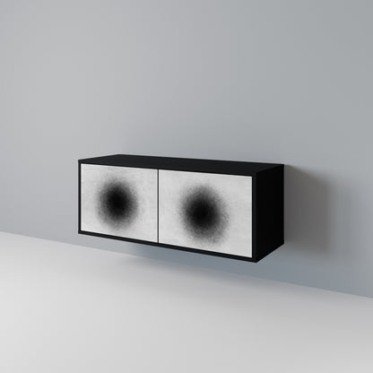 BLACK HOLE Kompaktní dvoudveřový TV stolek