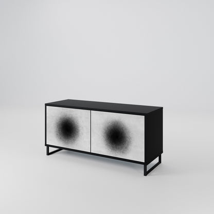 BLACK HOLE Kompaktní dvoudveřový TV stolek