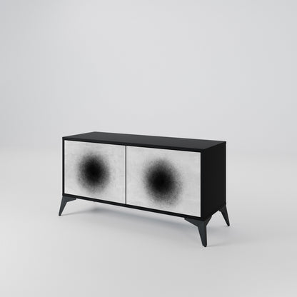 BLACK HOLE Kompaktní dvoudveřový TV stolek