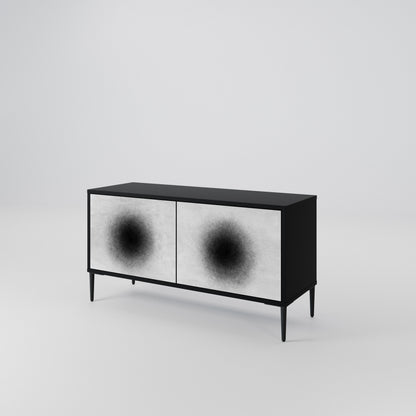 BLACK HOLE Kompaktní dvoudveřový TV stolek