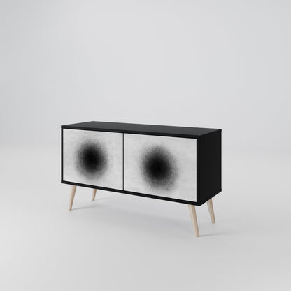 BLACK HOLE Kompaktní dvoudveřový TV stolek