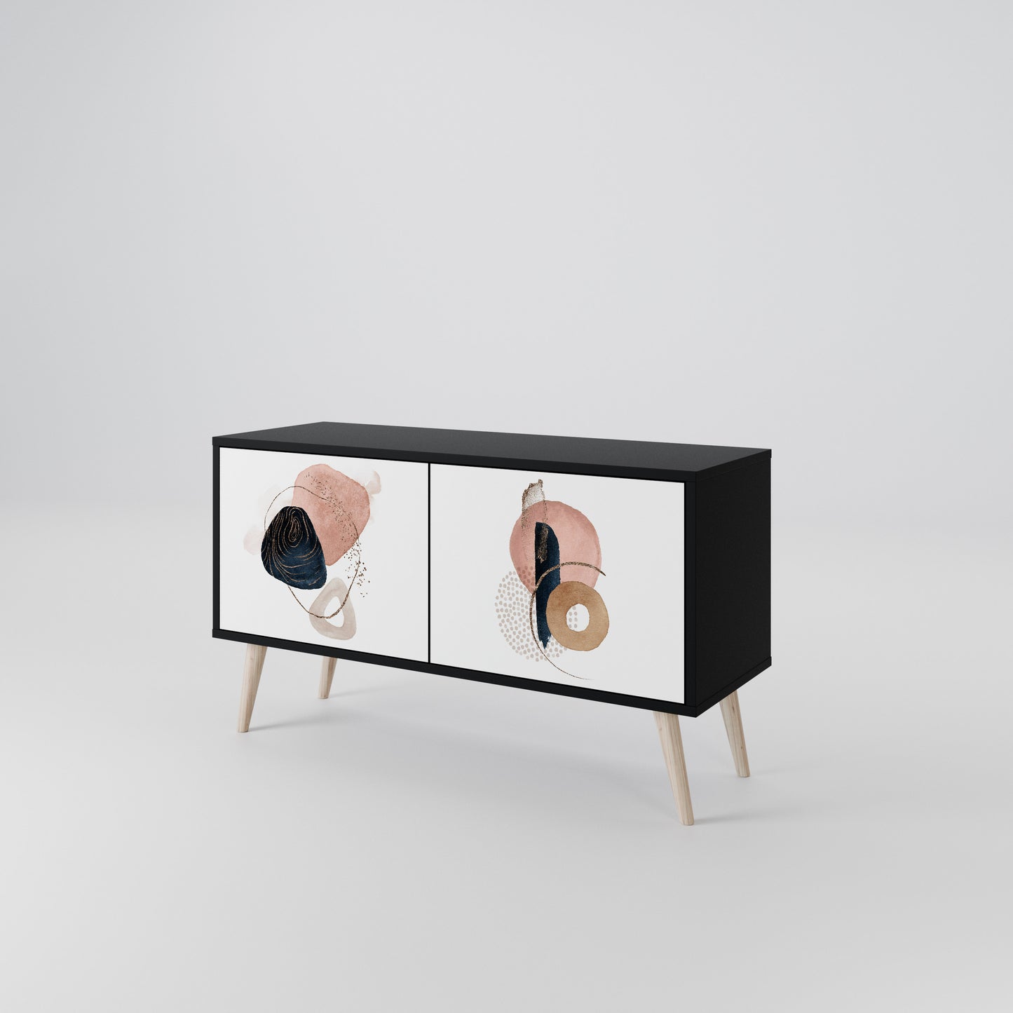 COLORFUL SHAPES Kompaktní dvoudveřový TV stolek