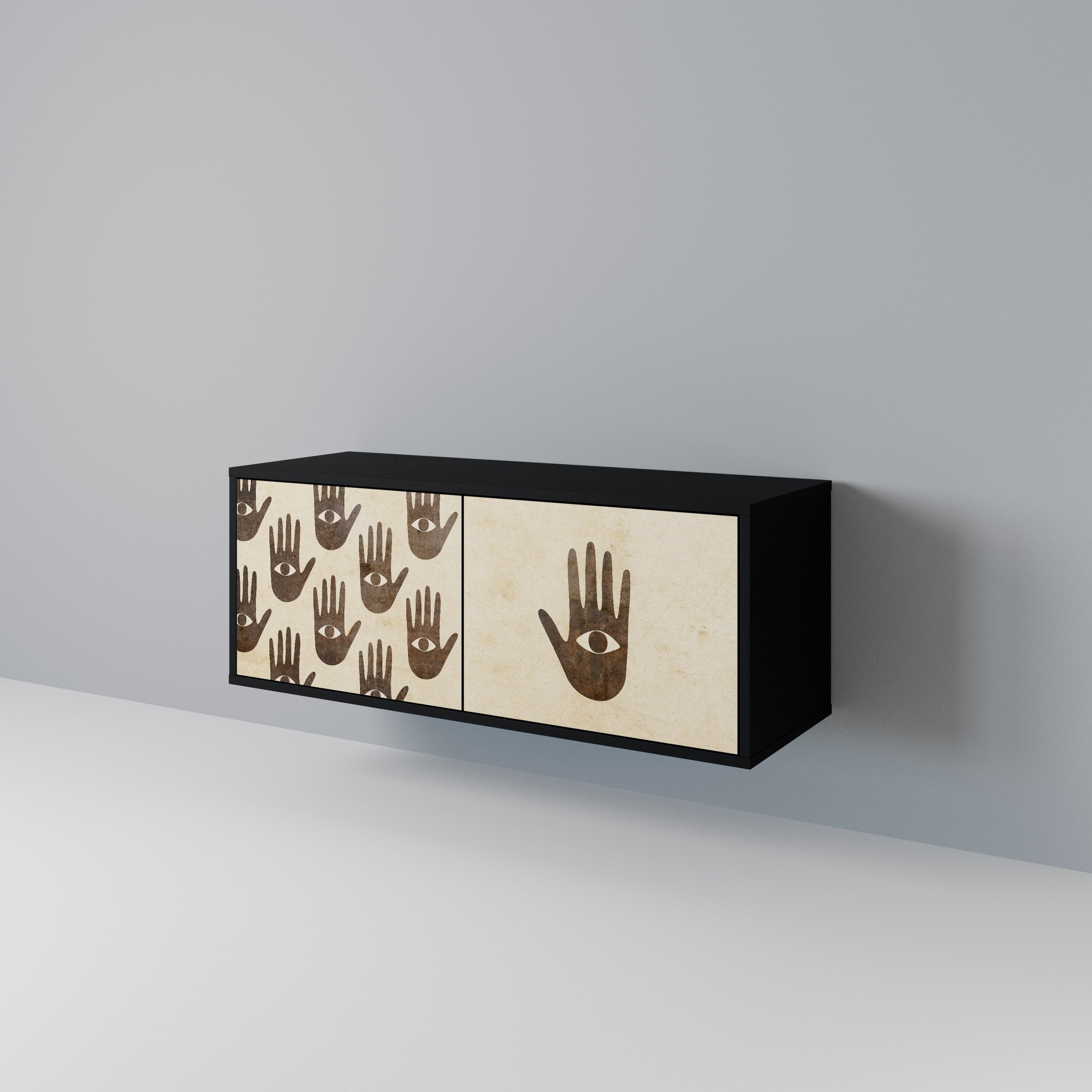 SEE MORE Compact 2-Door TV Cabinet