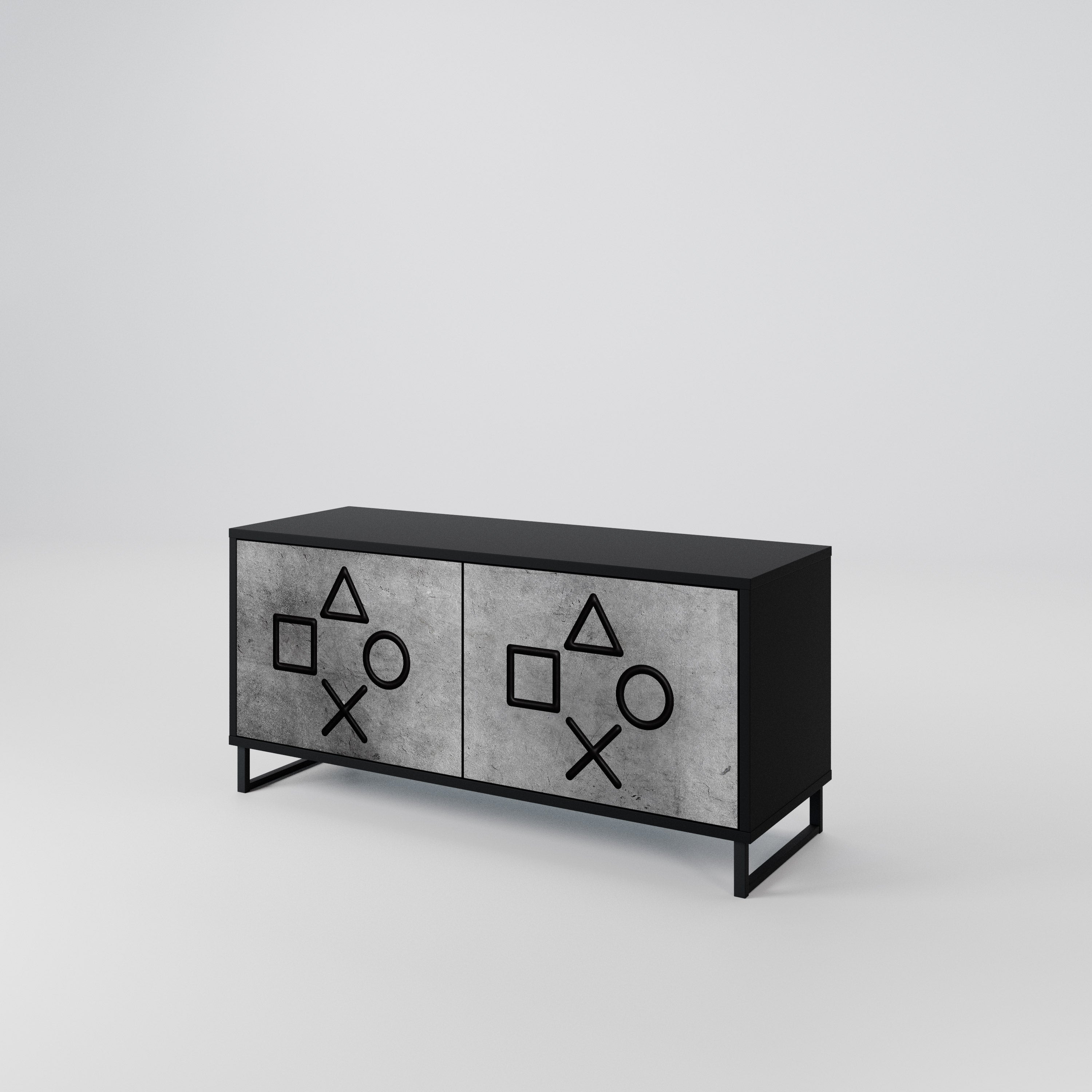 GAMER CHOICE Compact 2-Door TV Cabinet