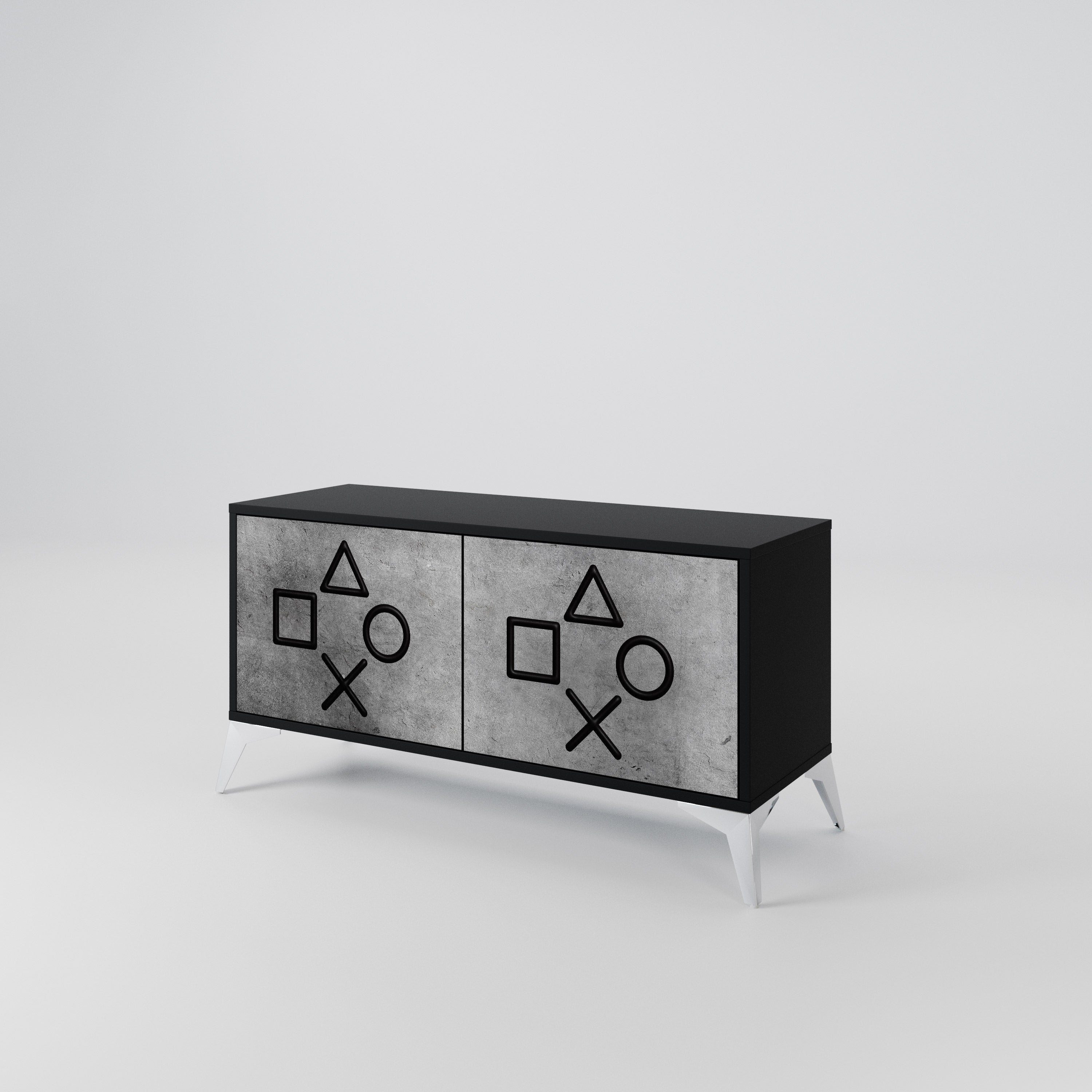 GAMER CHOICE Compact 2-Door TV Cabinet