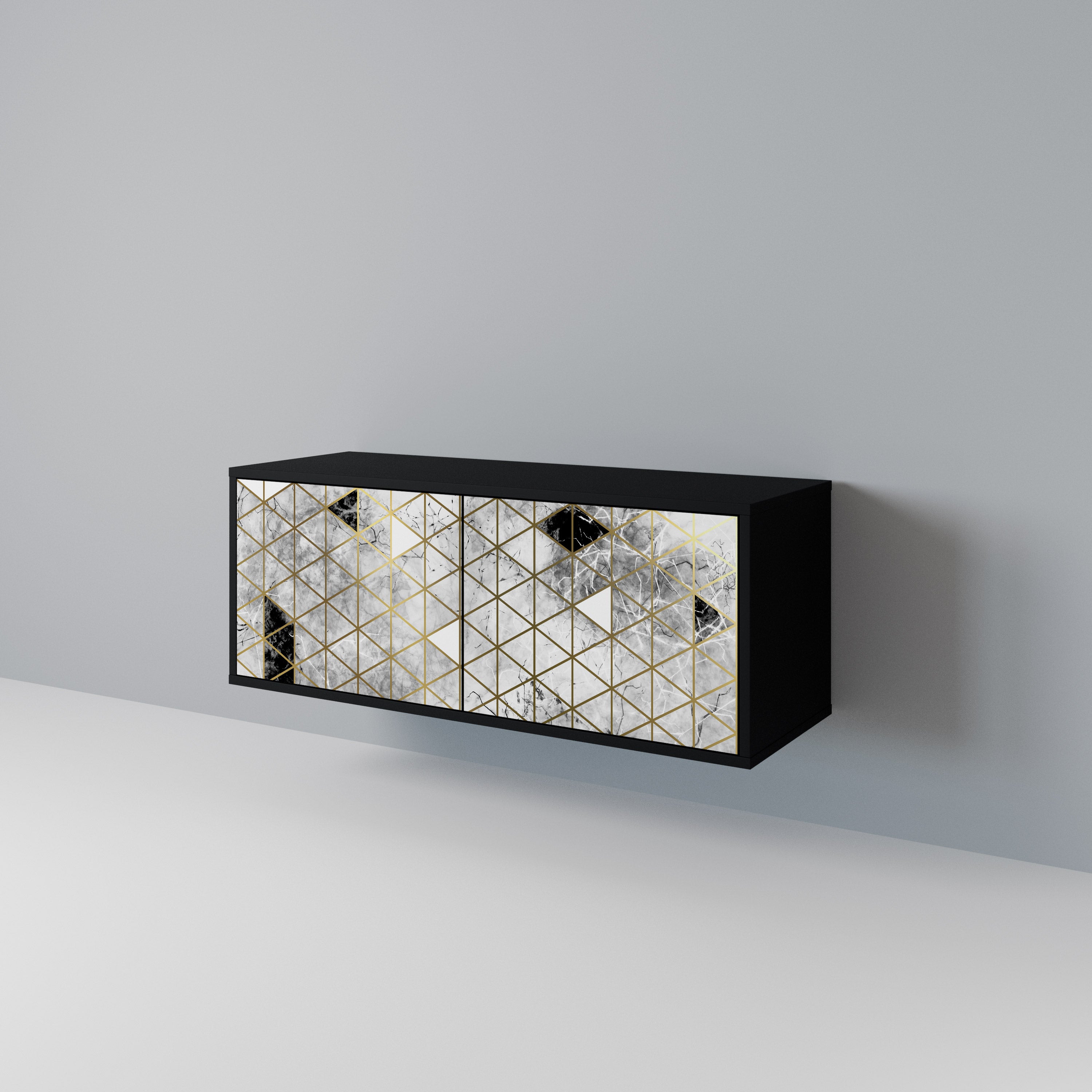 ASHEN ARIA Compact 2-Door TV Cabinet