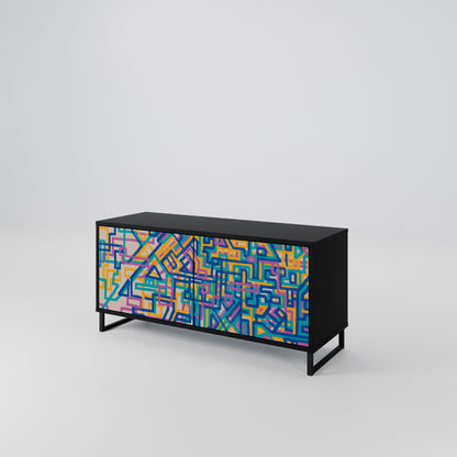 MEMORIES MAP Kompaktní dvoudveřový TV stolek