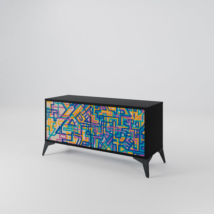 MEMORIES MAP Kompaktní dvoudveřový TV stolek