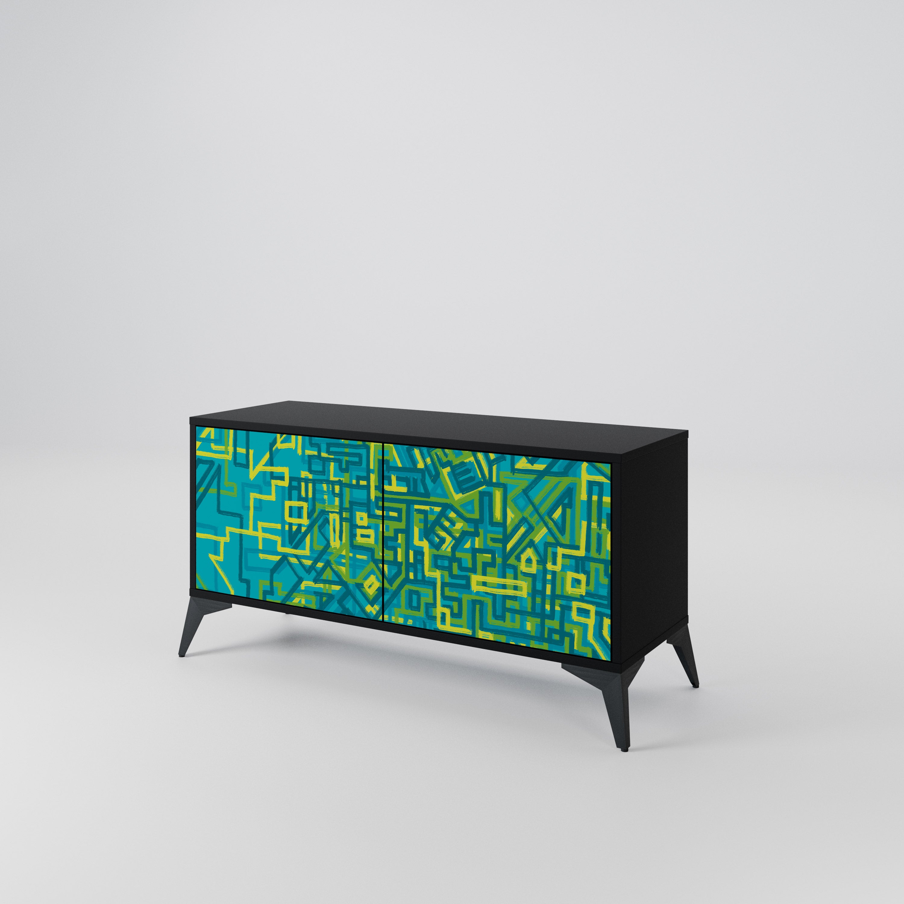 NOSTALGIC MEMORIES Compact 2-Door TV Cabinet