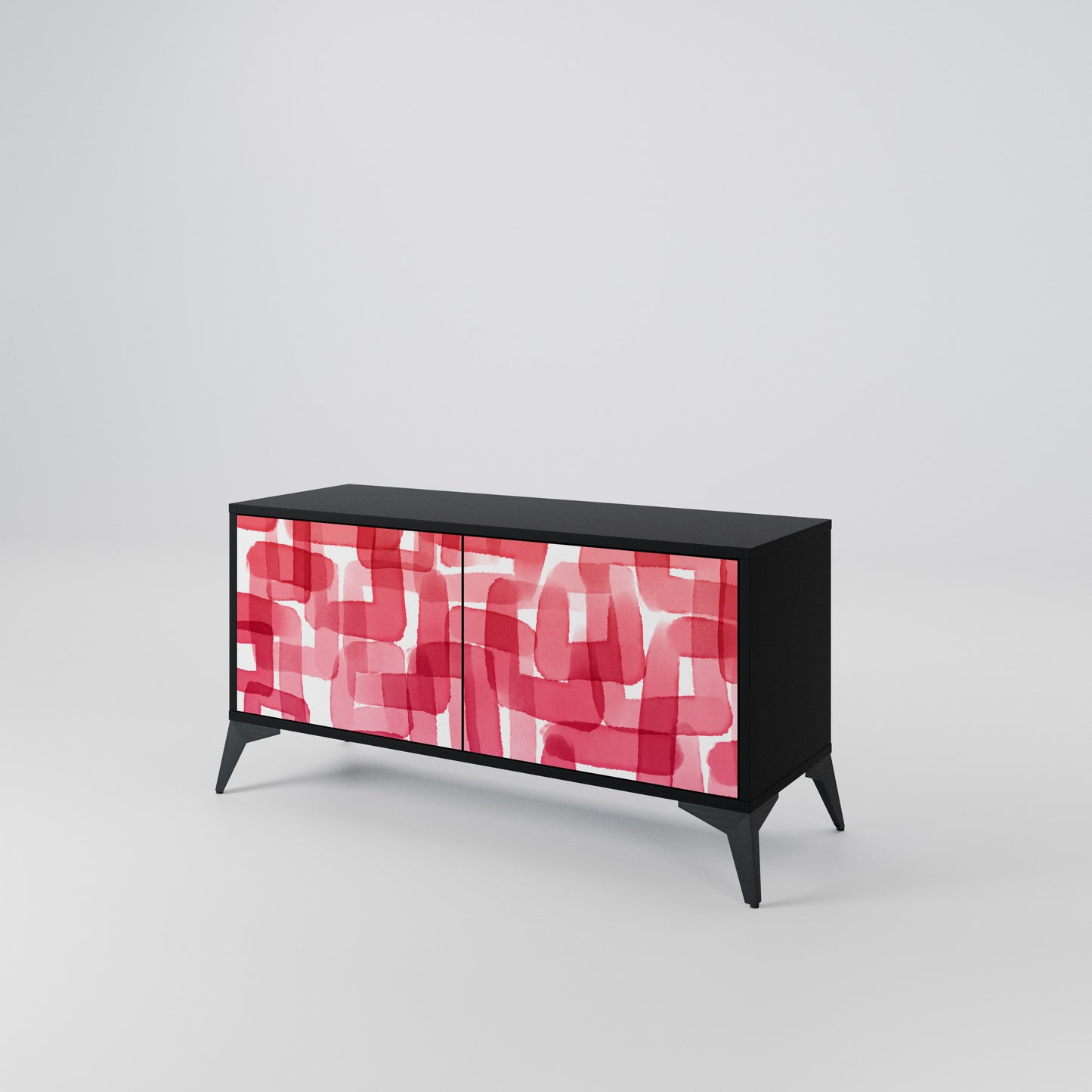 KALEIDOSCOPIC CUBISM Kompaktní dvoudveřový TV stolek