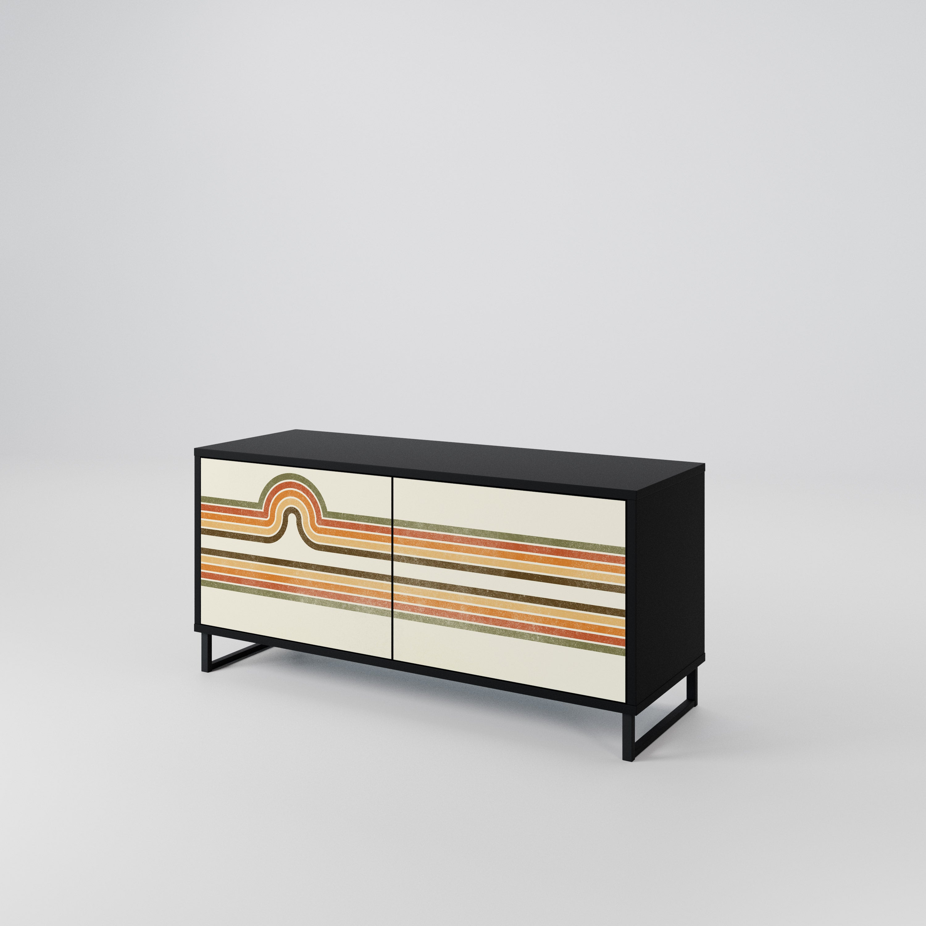 EXCEPTIONAL STREAM Compact 2-Door TV Cabinet