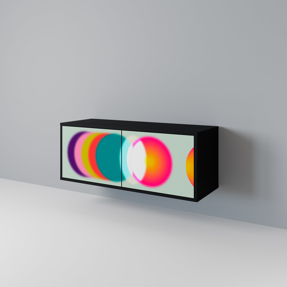 SYMPHONY OF COLORS Kompaktní dvoudveřový TV stolek