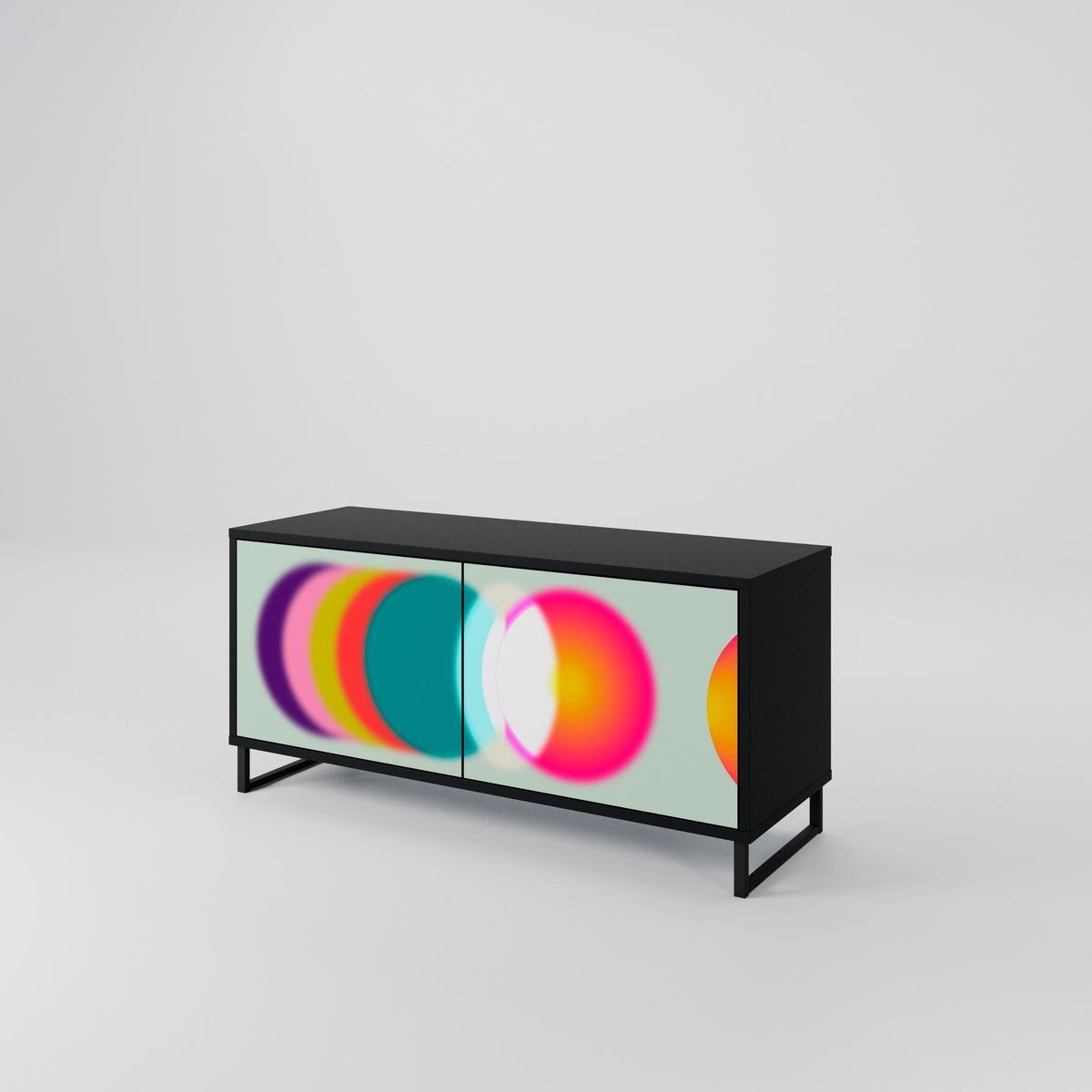SYMPHONY OF COLORS Kompaktní dvoudveřový TV stolek