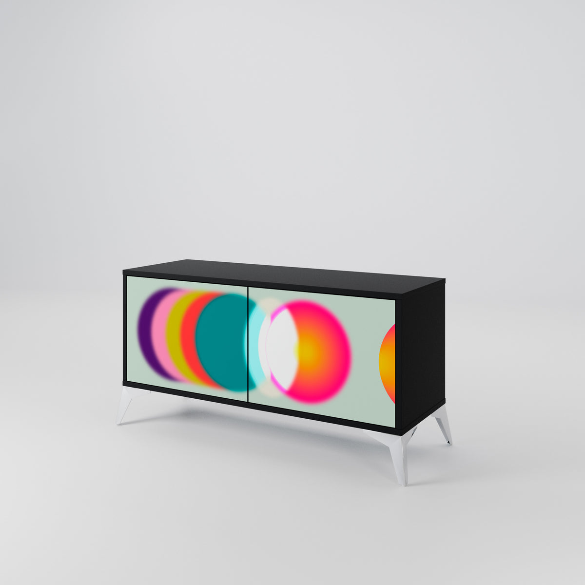 SYMPHONY OF COLORS Kompaktní dvoudveřový TV stolek