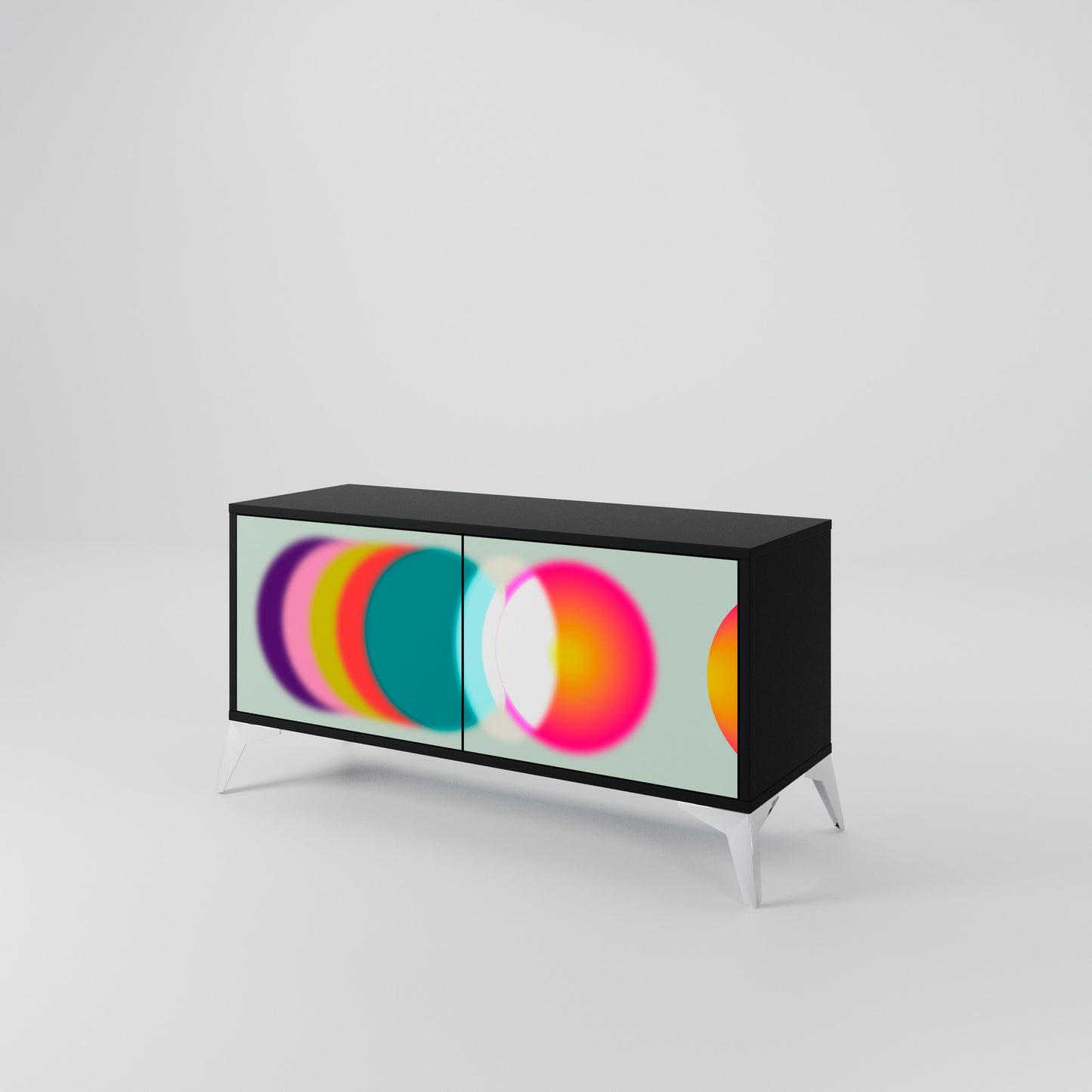 SYMPHONY OF COLORS Kompaktní dvoudveřový TV stolek
