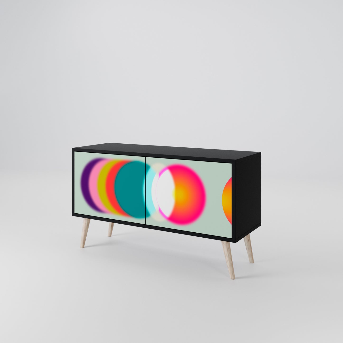 SYMPHONY OF COLORS Kompaktní dvoudveřový TV stolek