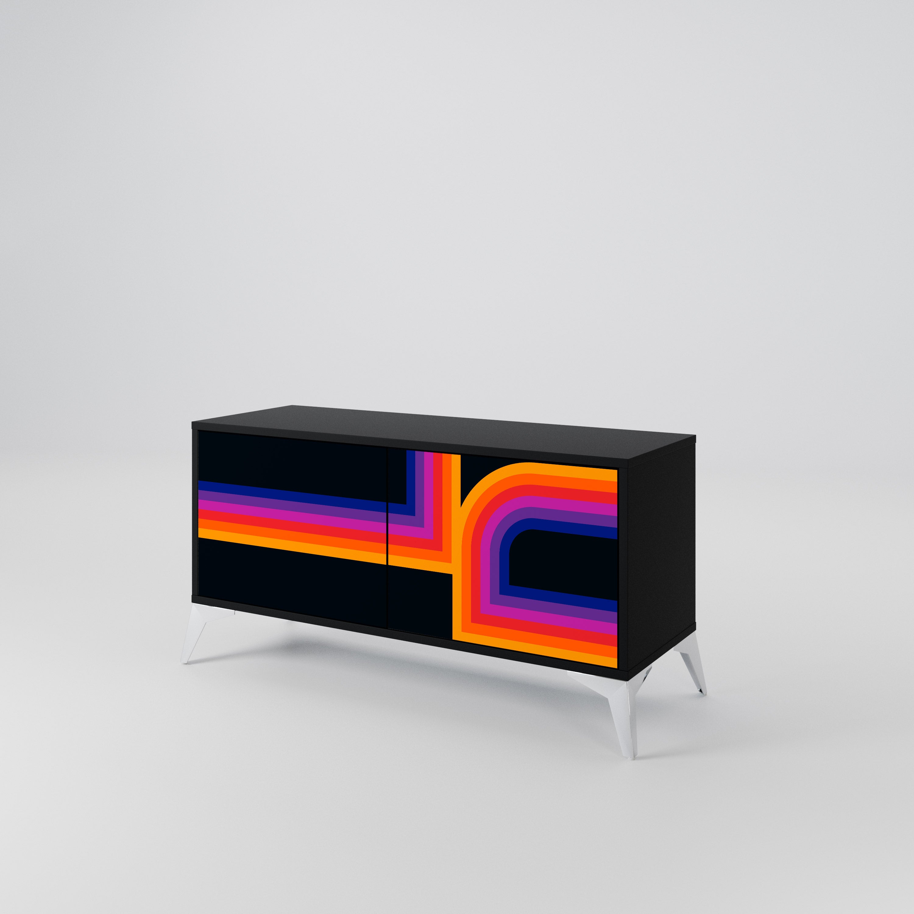 BLINDED BY THE LIGHTS Compact 2-Door TV Cabinet