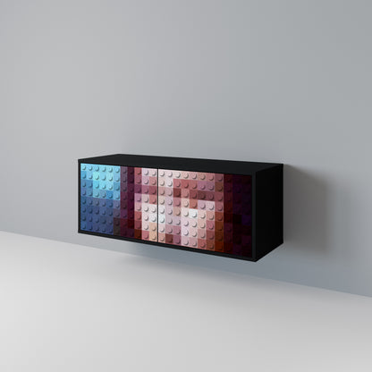 CONSTRUCTIVE ART Kompaktní dvoudveřový TV stolek
