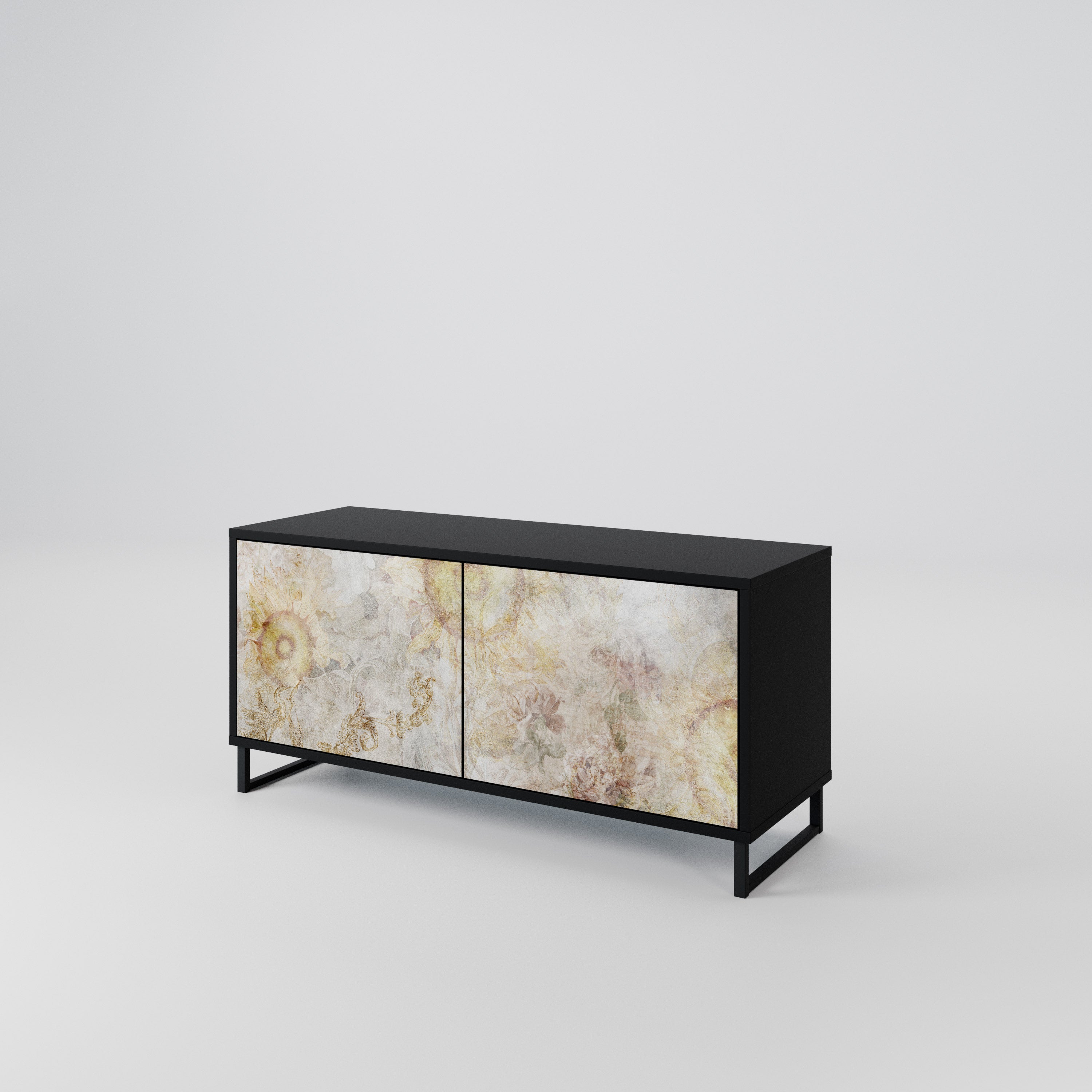 SUNFLOWER BLUR Compact 2-Door TV Cabinet
