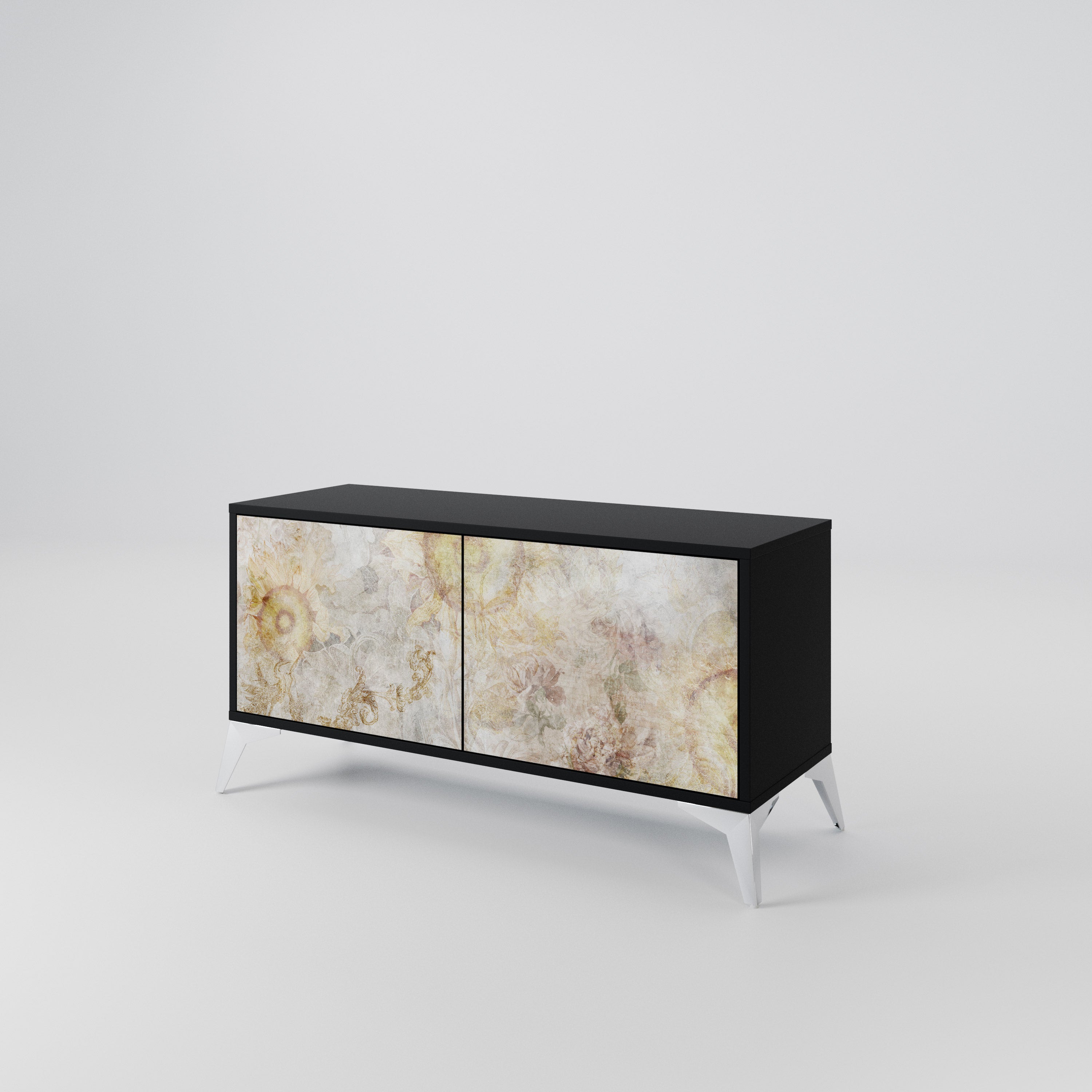 SUNFLOWER BLUR Compact 2-Door TV Cabinet