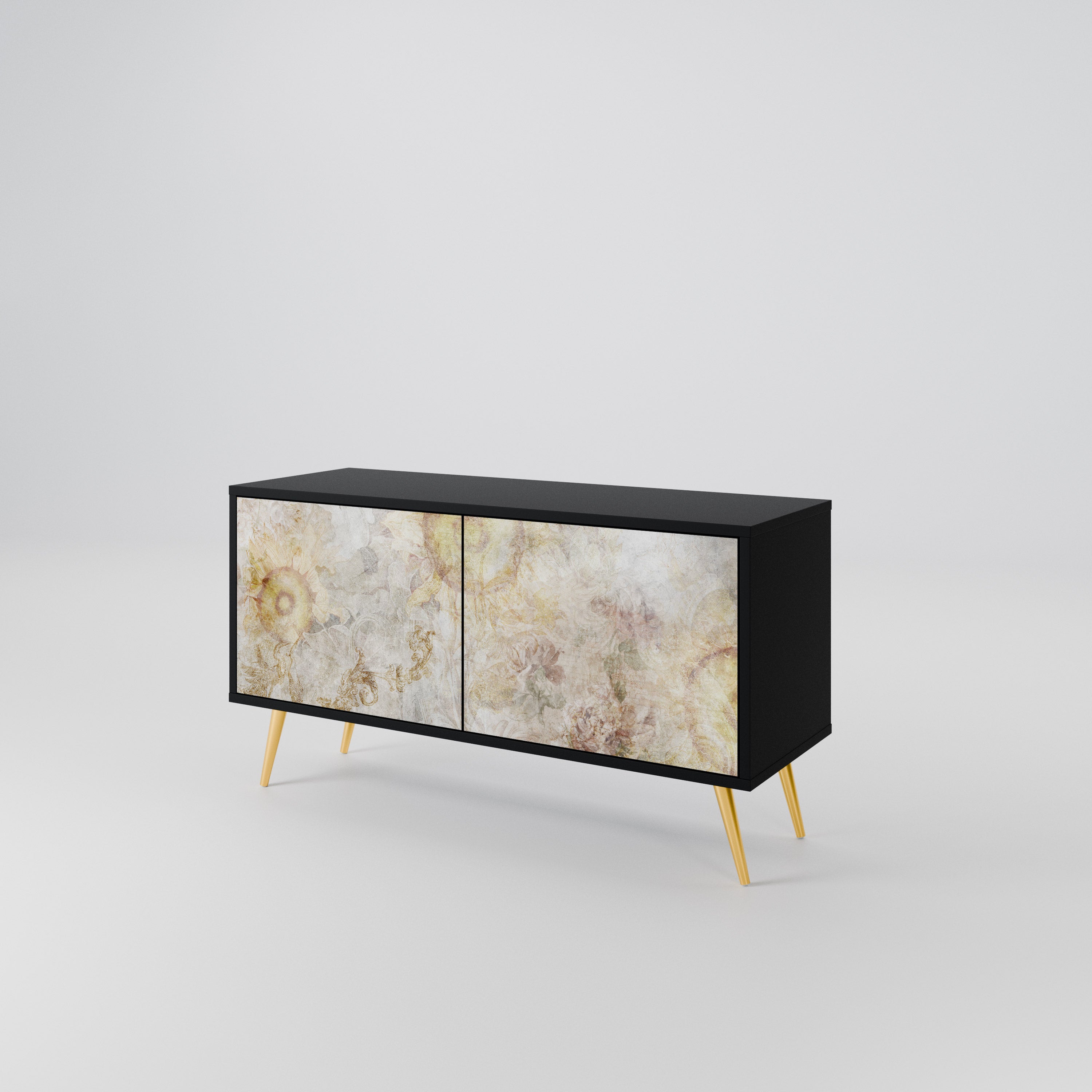 SUNFLOWER BLUR Compact 2-Door TV Cabinet