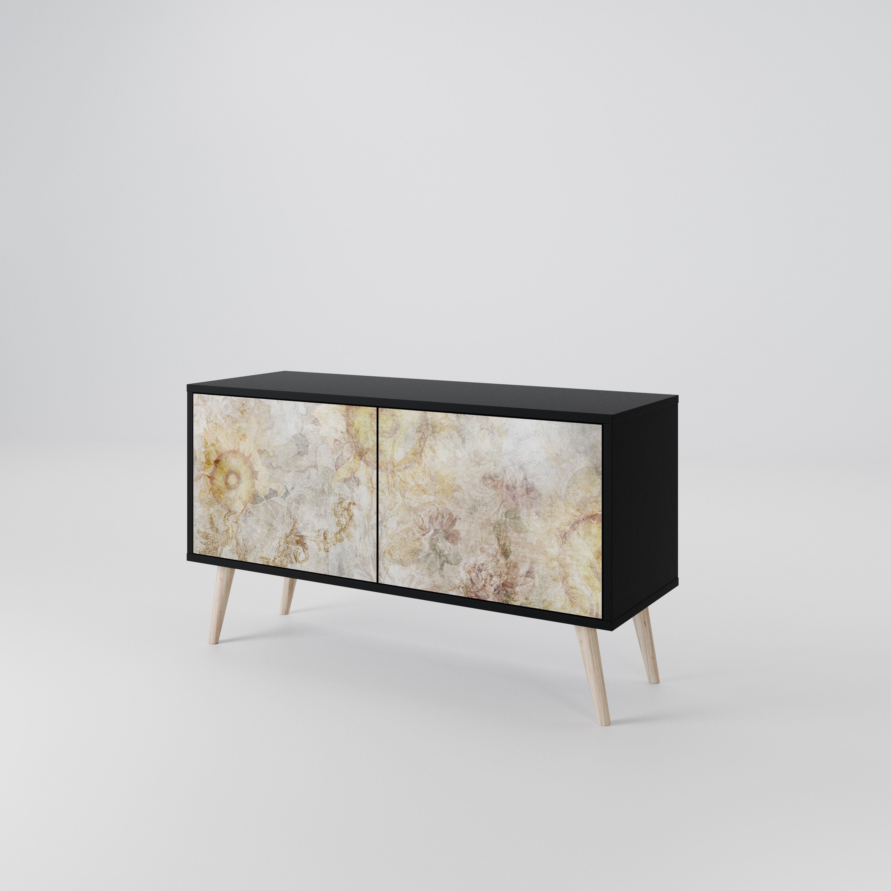 SUNFLOWER BLUR Compact 2-Door TV Cabinet