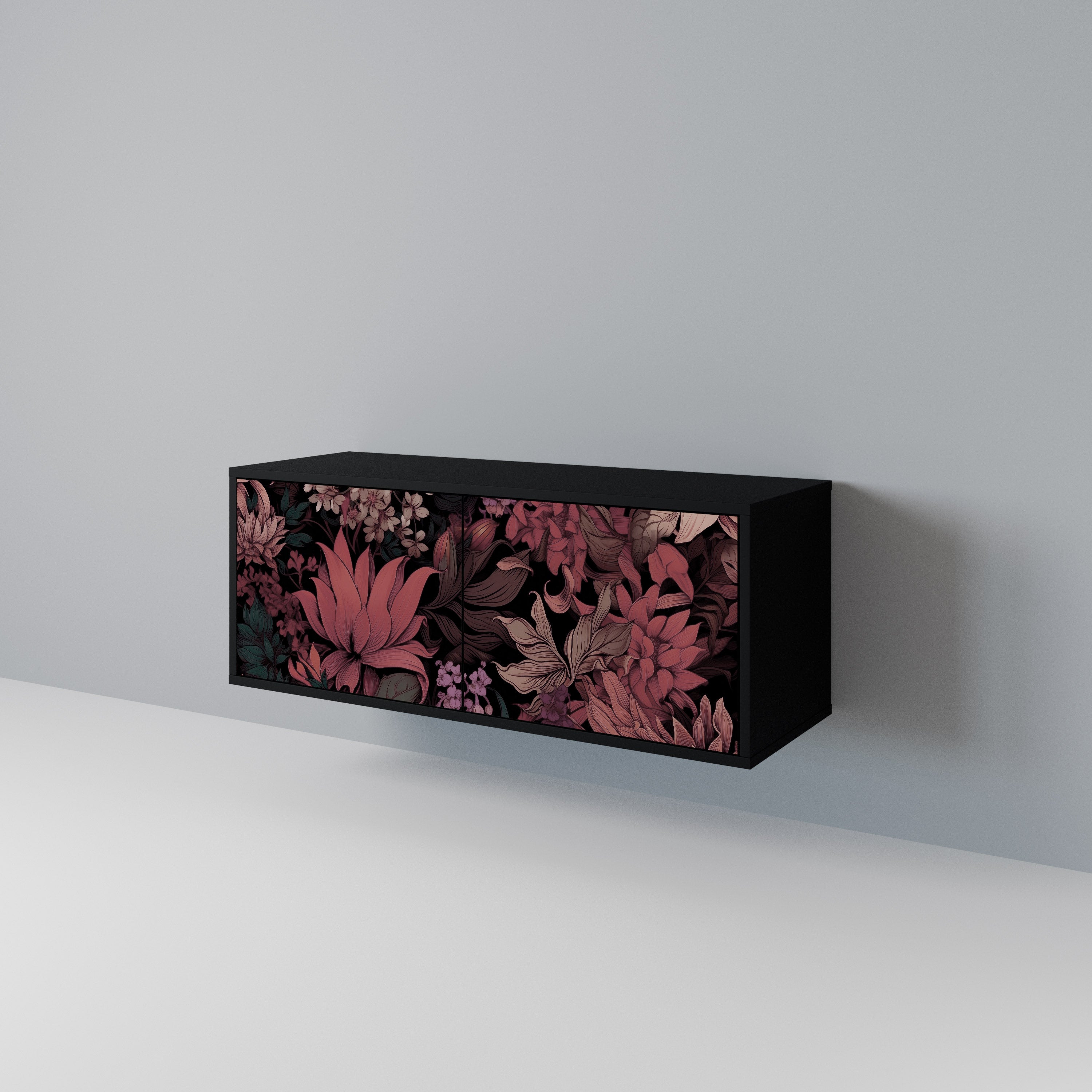 FLORAL WHISPER Compact 2-Door TV Cabinet