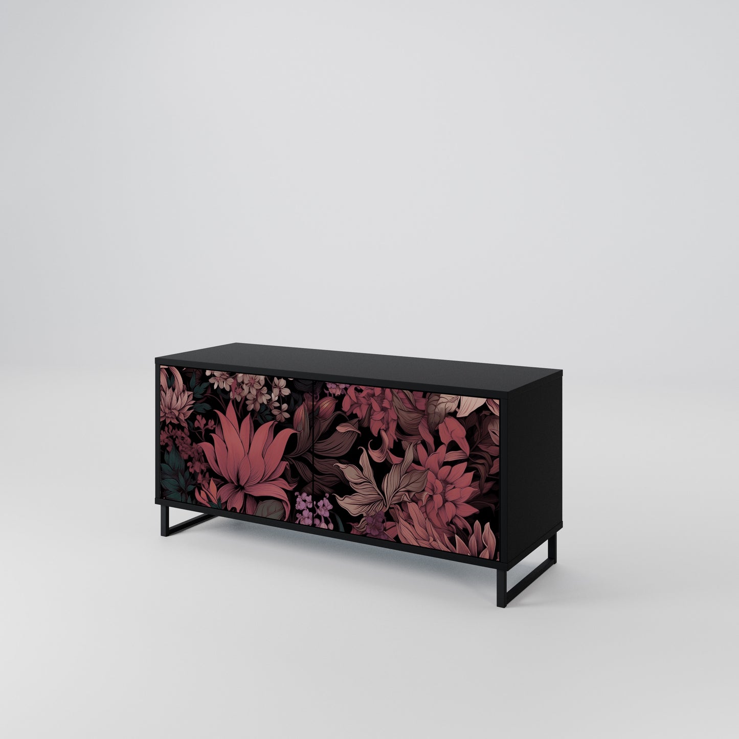 FLORAL WHISPER Kompaktní dvoudveřový TV stolek