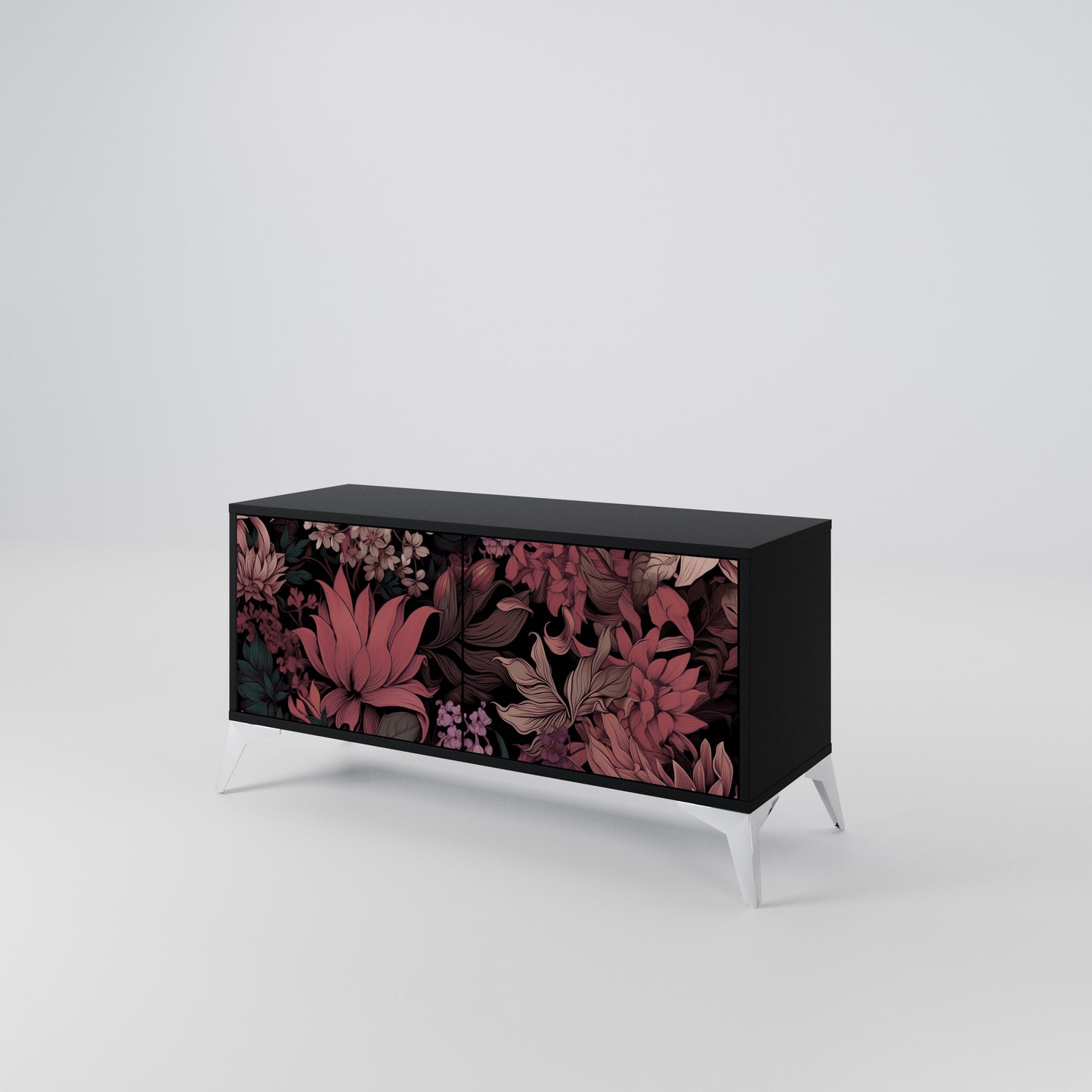 FLORAL WHISPER Kompaktní dvoudveřový TV stolek