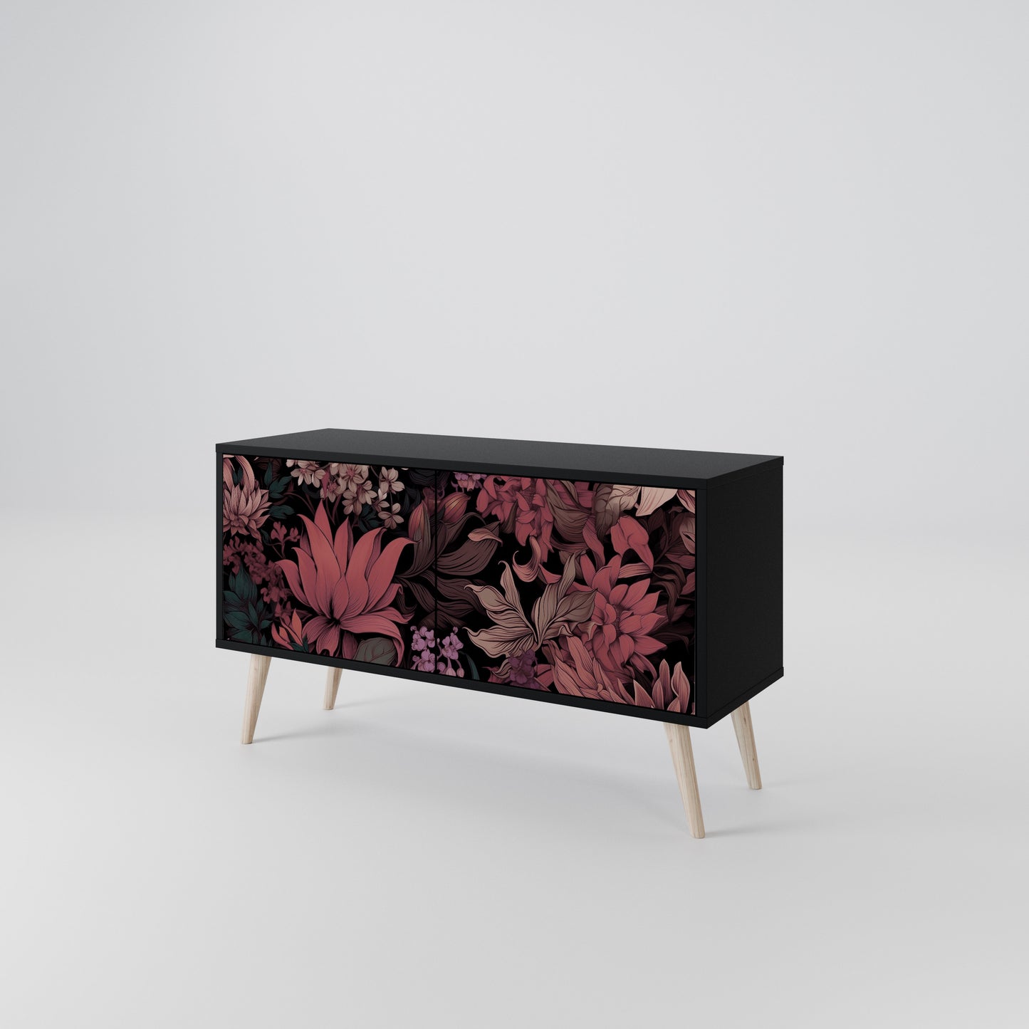 FLORAL WHISPER Kompaktní dvoudveřový TV stolek