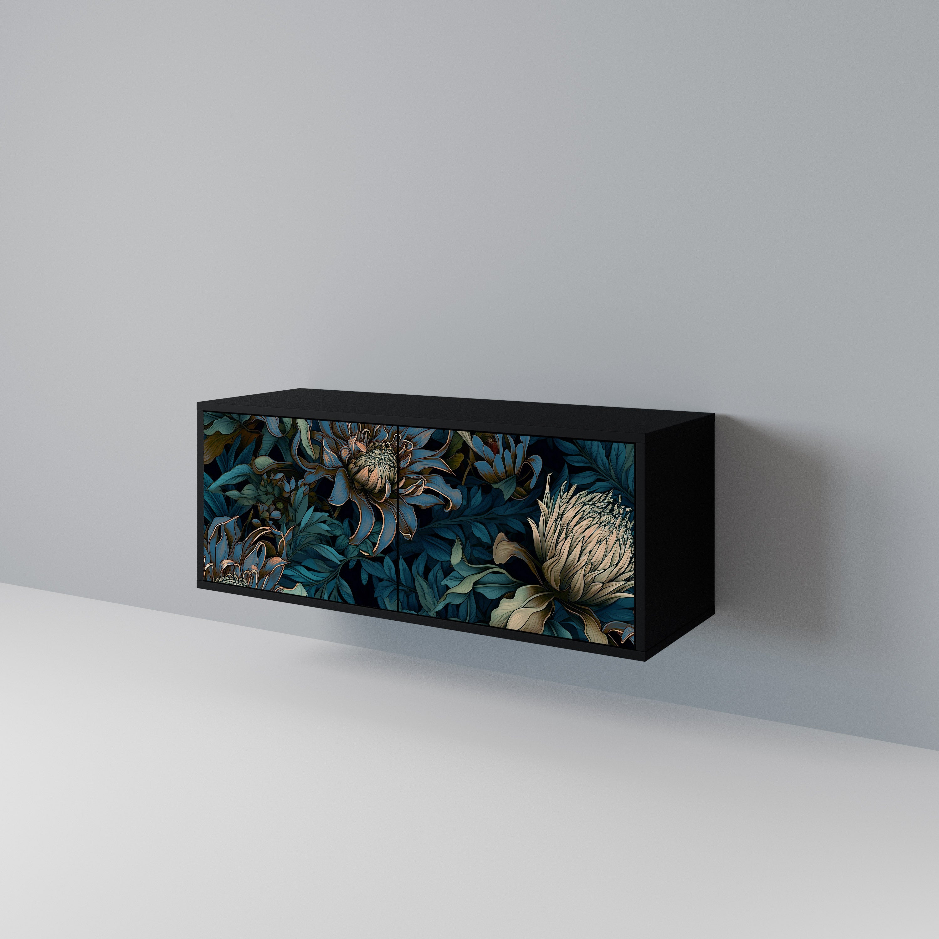 TWILIGHT BLOOM Compact 2-Door TV Cabinet