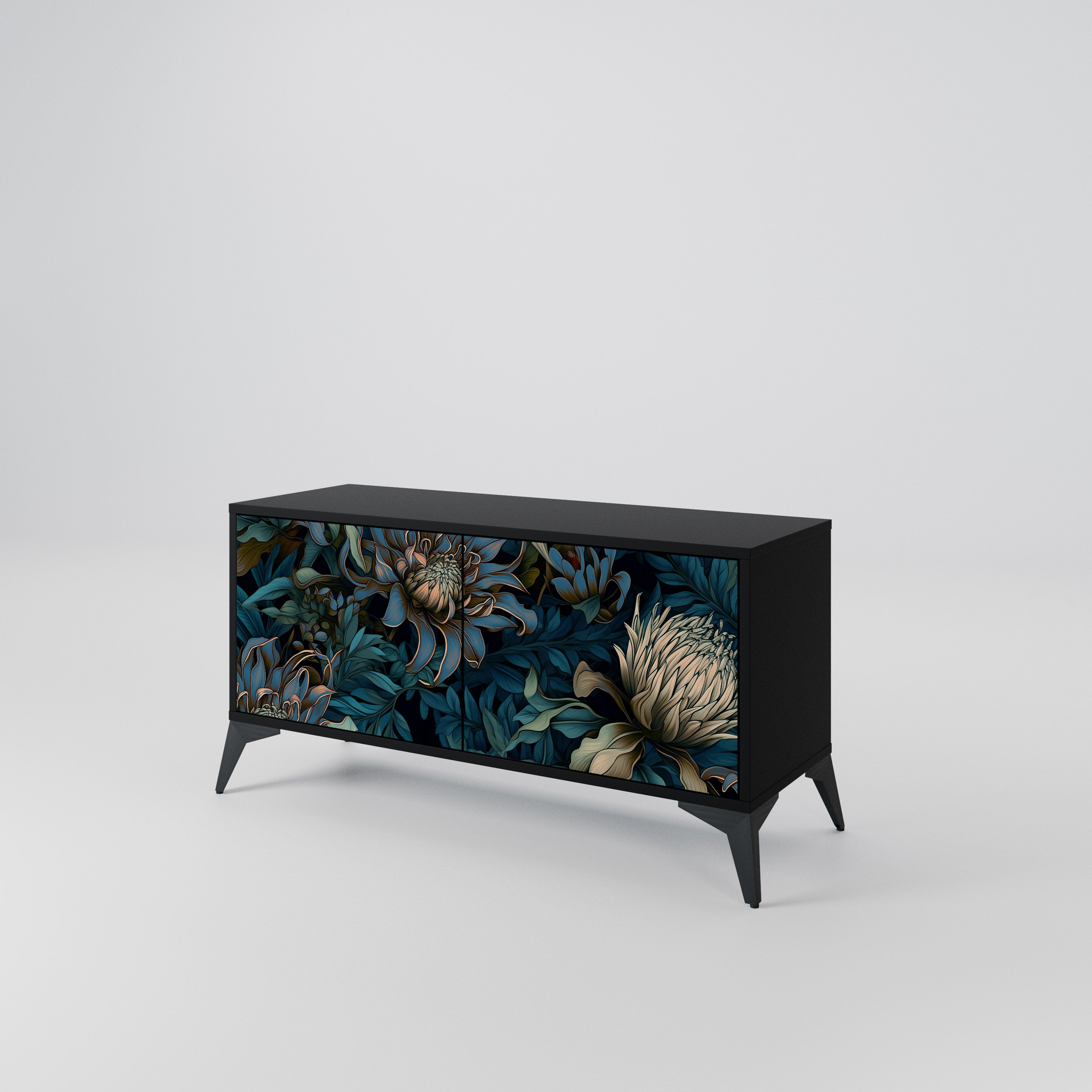 TWILIGHT BLOOM Compact 2-Door TV Cabinet