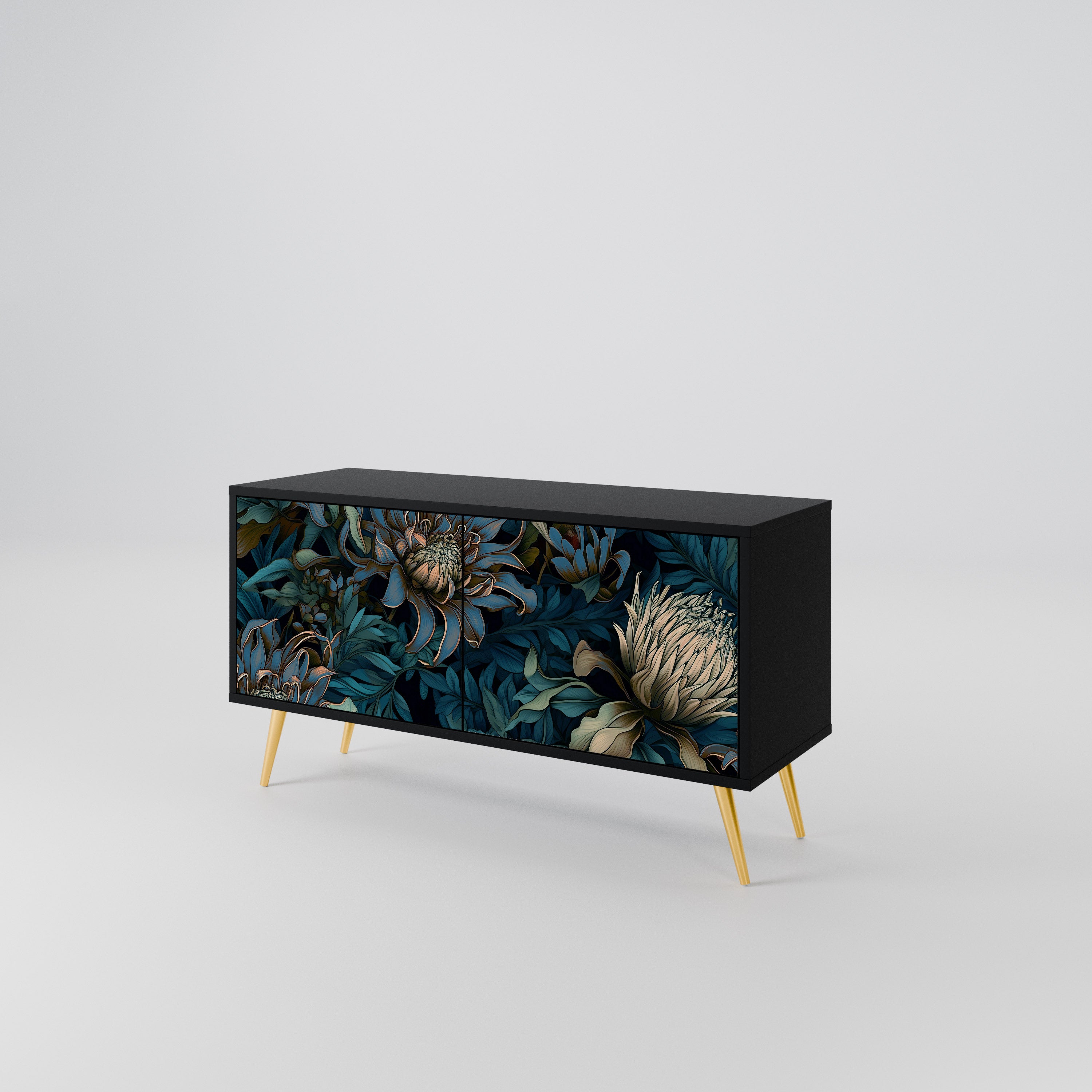 TWILIGHT BLOOM Compact 2-Door TV Cabinet