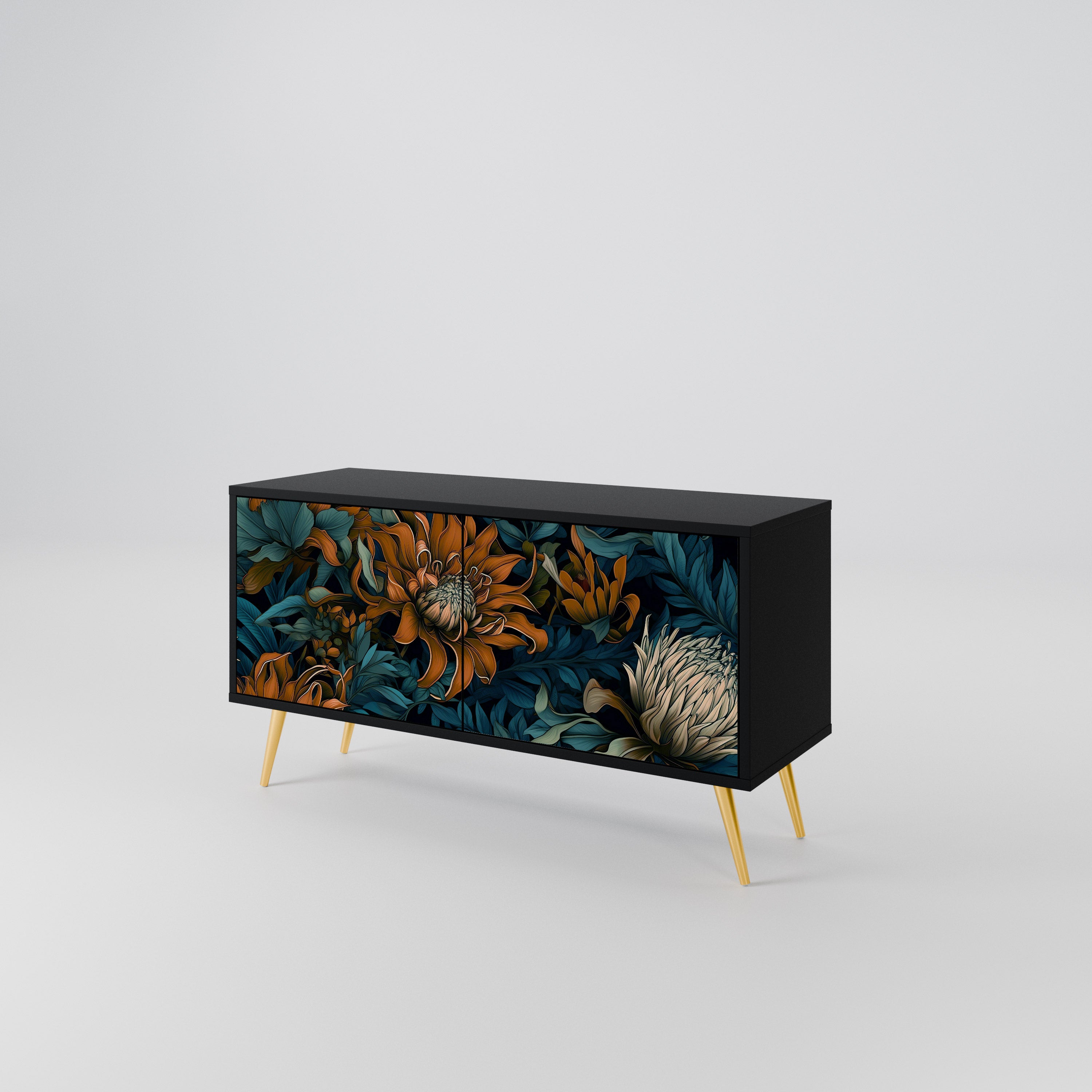 MORNING BLOOM Compact 2-Door TV Cabinet