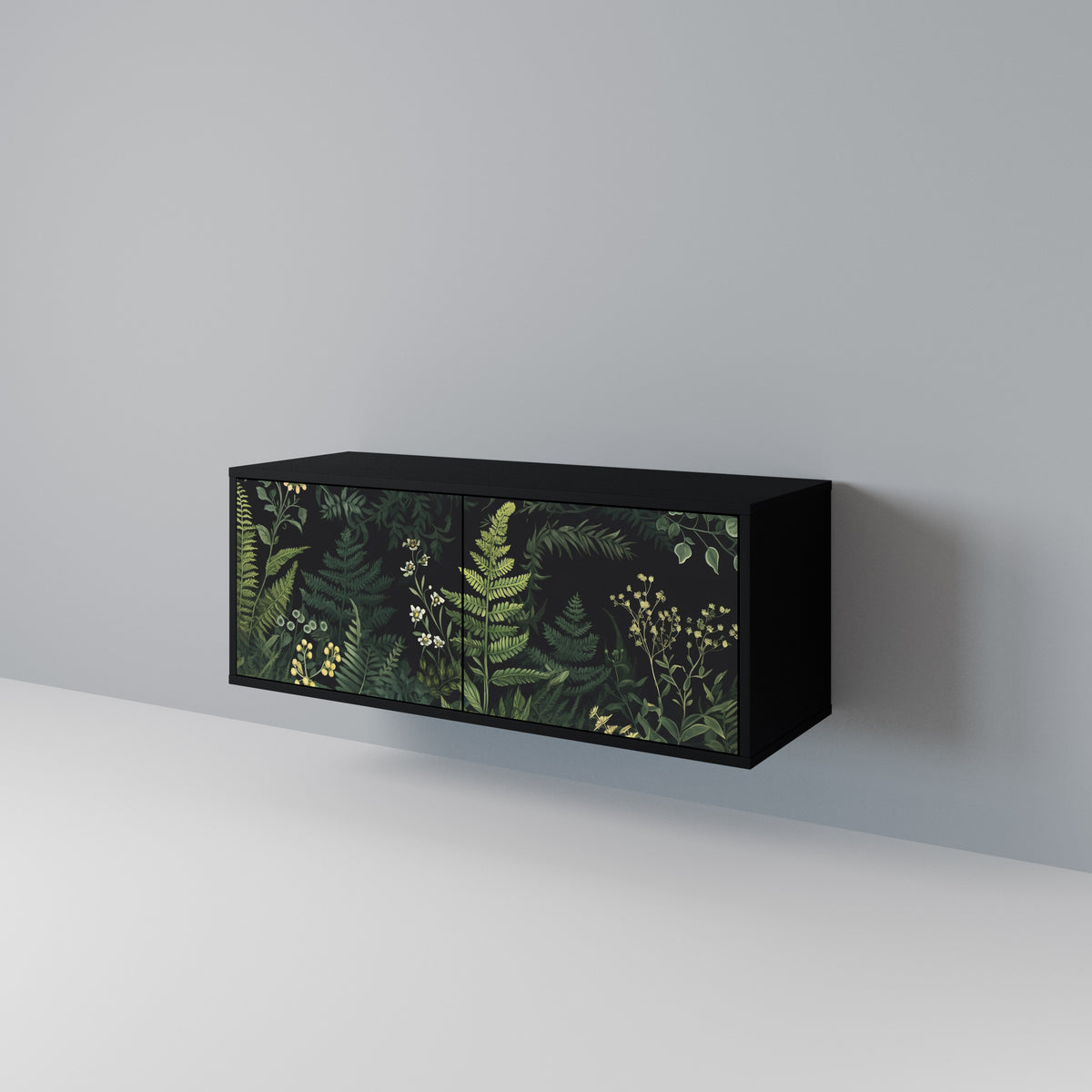 FERN FLOWERS Kompaktní dvoudveřový TV stolek