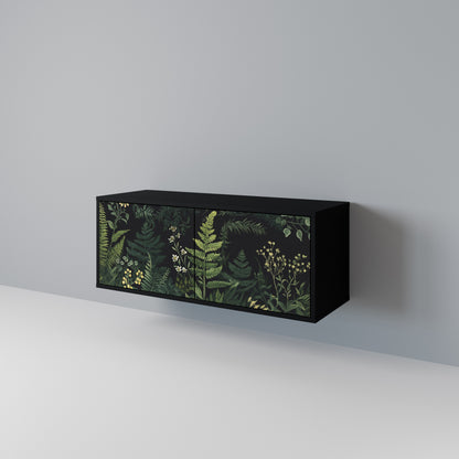 FERN FLOWERS Kompaktní dvoudveřový TV stolek