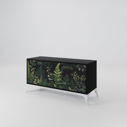 FERN FLOWERS Kompaktní dvoudveřový TV stolek