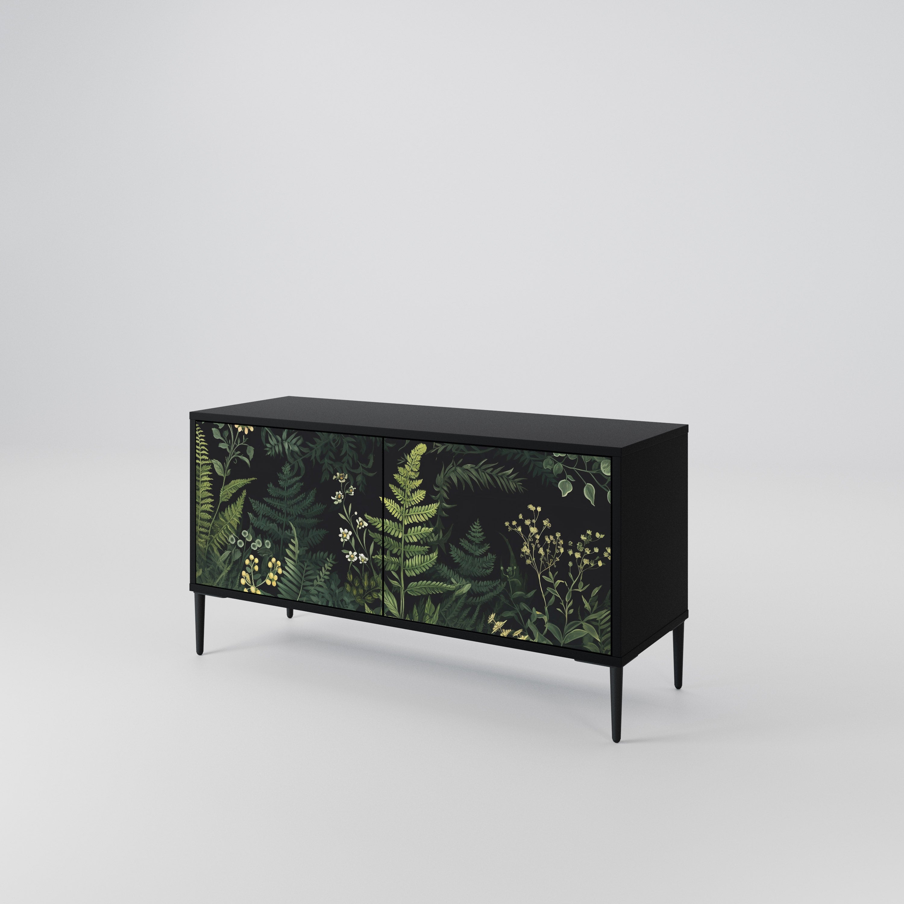 FERN FLOWERS Compact 2-Door TV Cabinet
