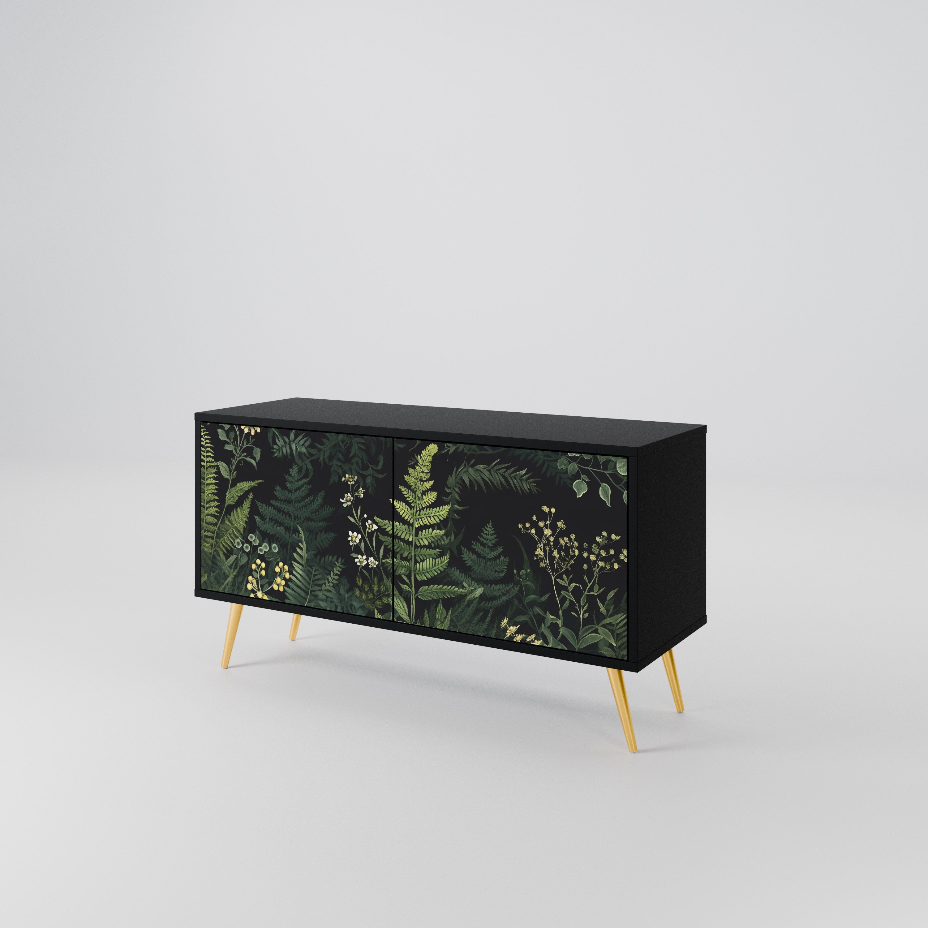 FERN FLOWERS Compact 2-Door TV Cabinet