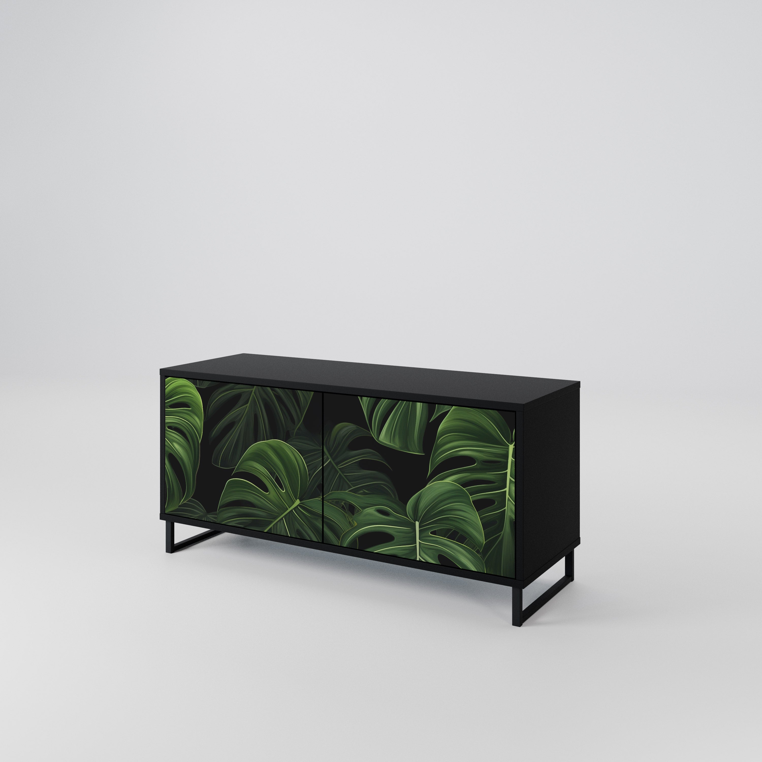 INFINITE MONSTERA Compact 2-Door TV Cabinet