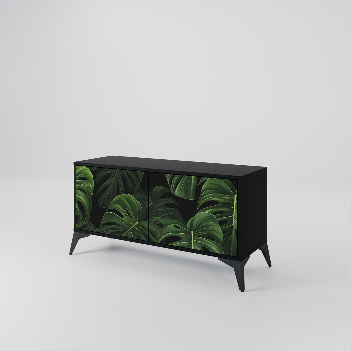 INFINITE MONSTERA Kompaktní dvoudveřový TV stolek